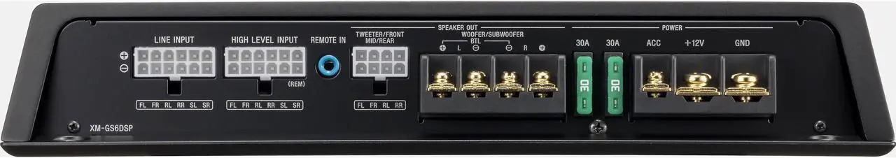 Alt view image 13 of 16 - Sony XMGS6DSP 6/5 Channel Class D Bluetooth Car Audio Stereo Amplifier, Black