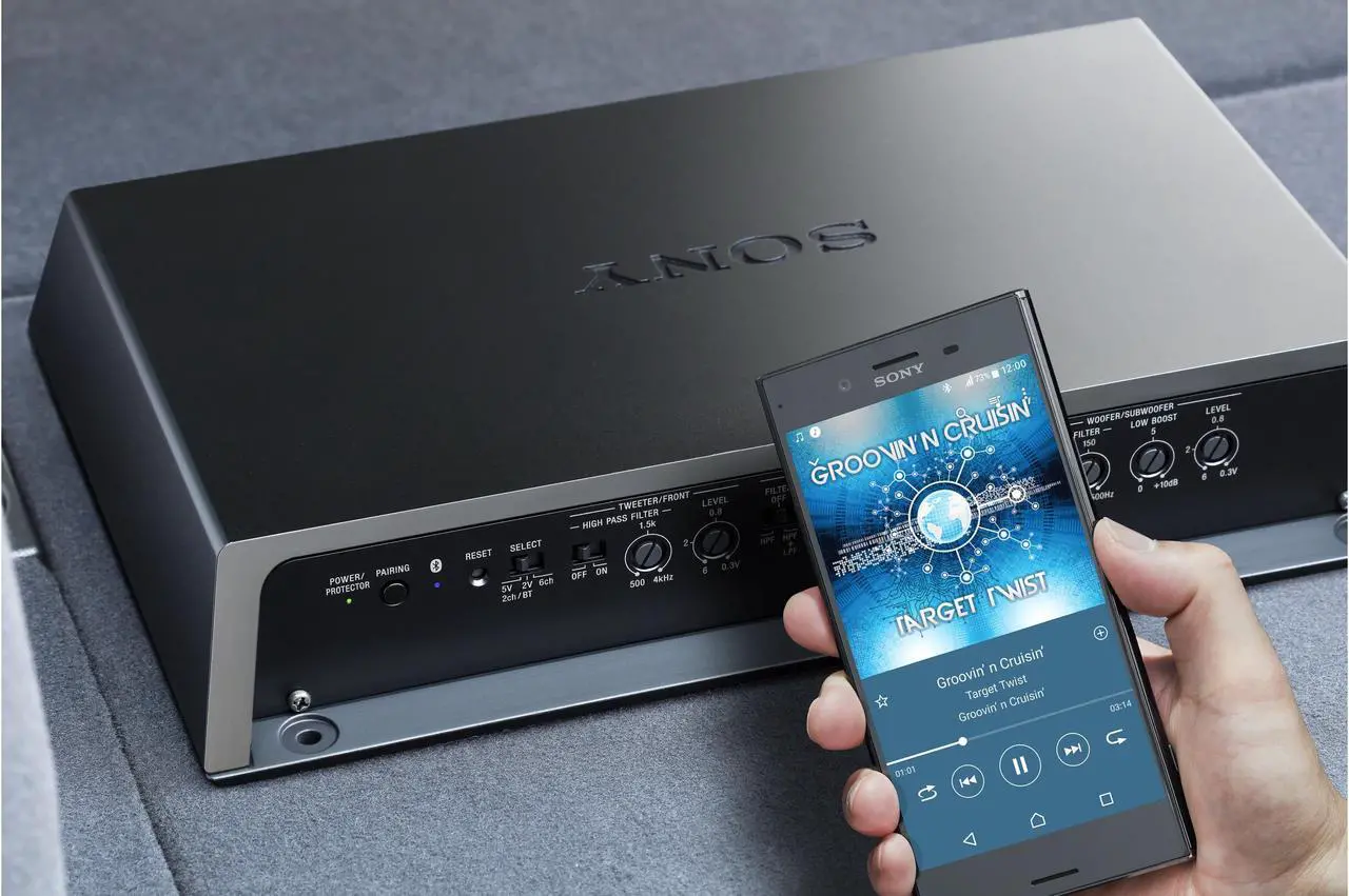 Alt view image 16 of 16 - Sony XMGS6DSP 6/5 Channel Class D Bluetooth Car Audio Stereo Amplifier, Black