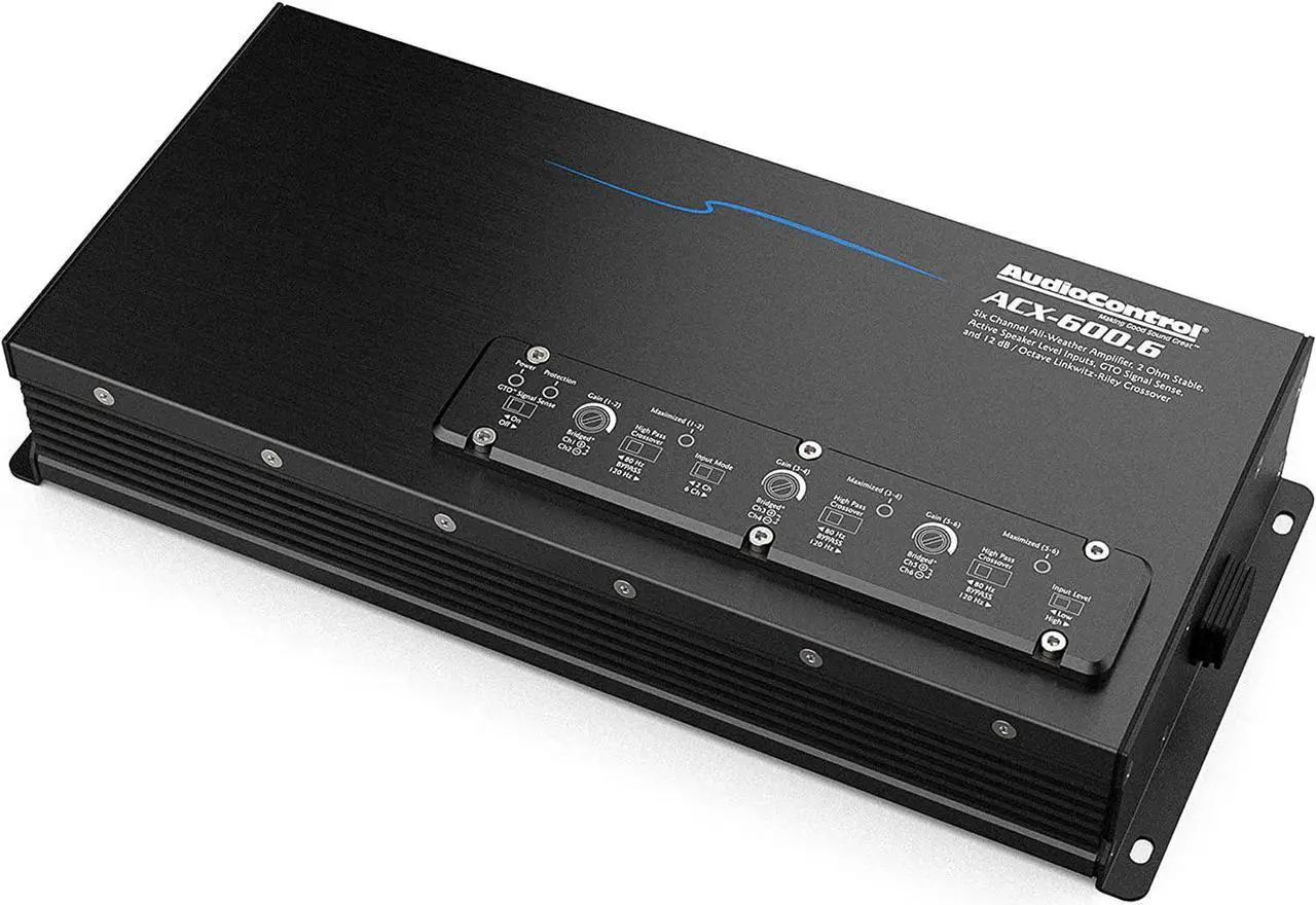 Alt view image 3 of 10 - AudioControl ACX-600.6 All Weather 6-Channel Powersports Amplifier 600W IPX6 Amp