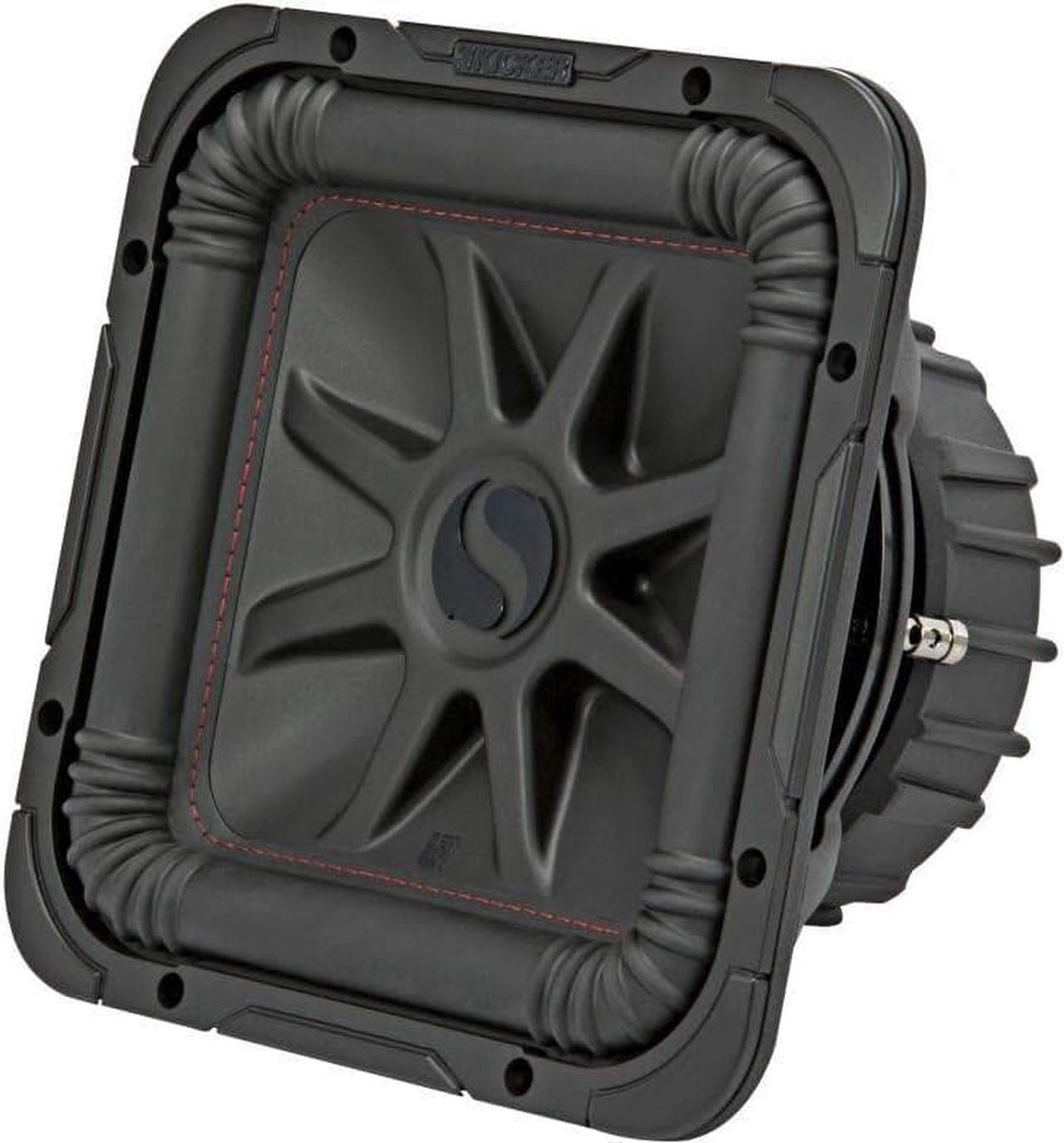 Main image of Kicker 45L7R104 10" Car Audio Subwoofer, Solo-Baric DVC 4 Ohm 1000 W Square Sub