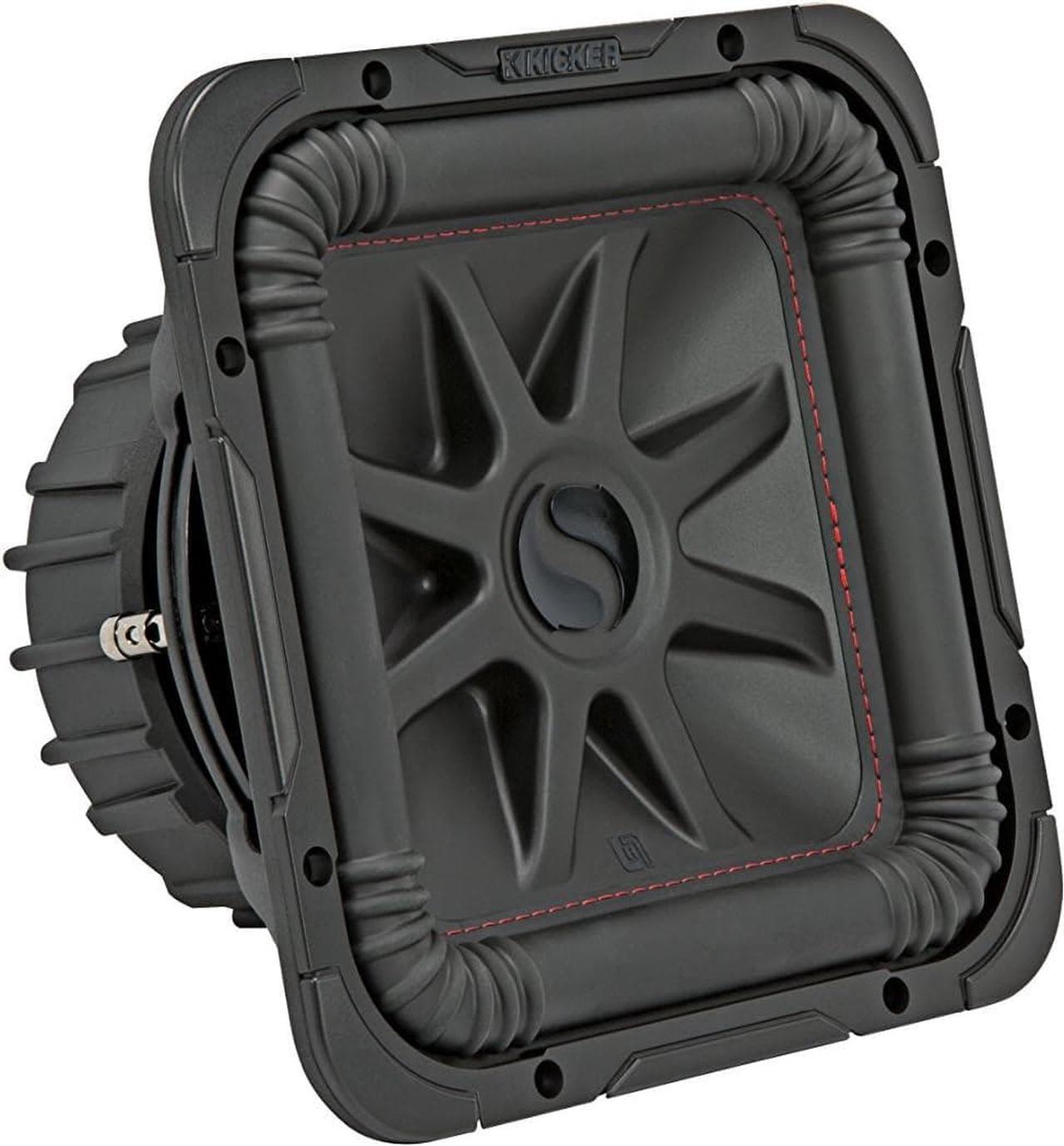 Alt view image 6 of 7 - Kicker 45L7R104 10" Car Audio Subwoofer, Solo-Baric DVC 4 Ohm 1000 W Square Sub