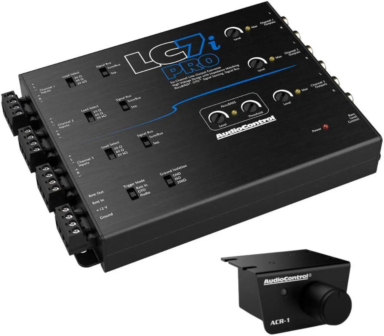 Main image of AudioControl LC7i PRO 6-Channel AccuBASS Line Out Converter w/ ACR-1 Dash Remote