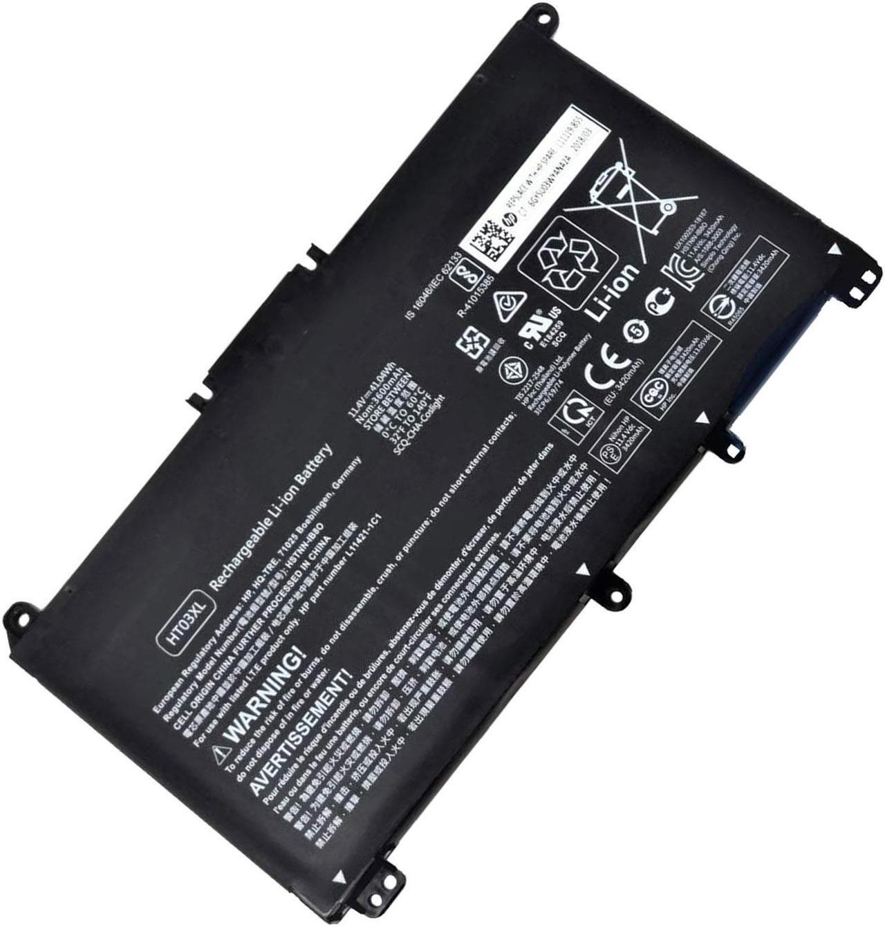 Main image of Hecales HP HT03XL Battery L11119-855 for HP Pavilion 14 & 15 & 17 Series - 11.55V 41.9Wh 3-Cell Notebook Battery