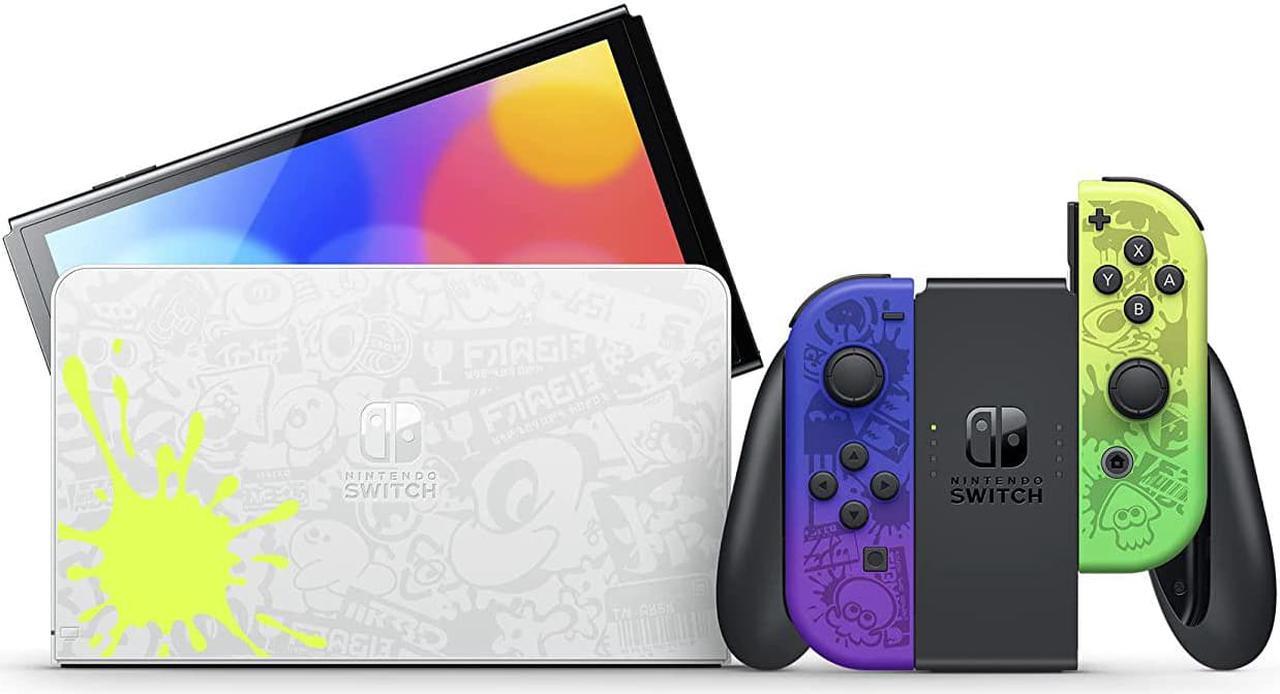 Alt view image 2 of 14 - Nintendo Switch  OLED Model Splatoon 3 Special Edition
