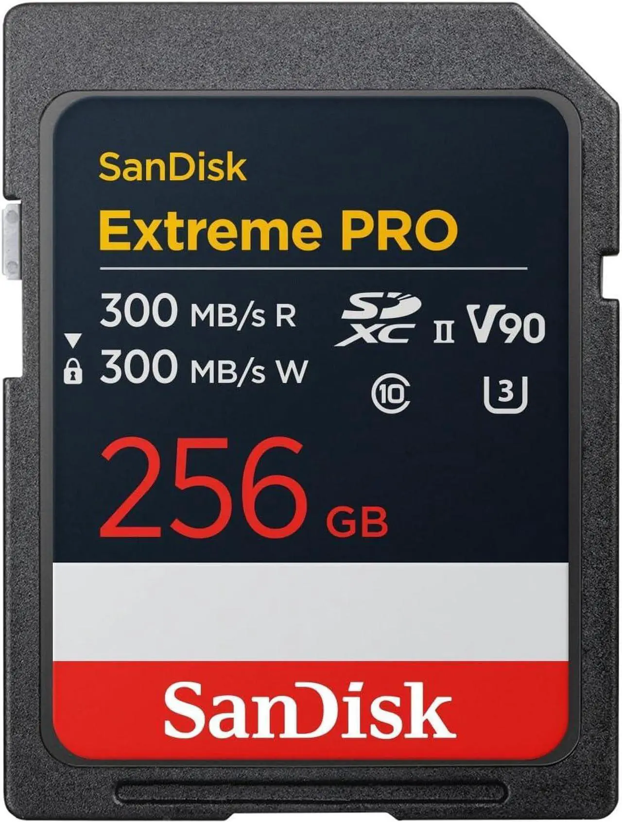 Alt view image 2 of 11 - SanDisk Extreme PRO 256GB SDXC UHS-II Card, Up to 300MB/s Read and 300MB/s Write speeds, V90, 8K