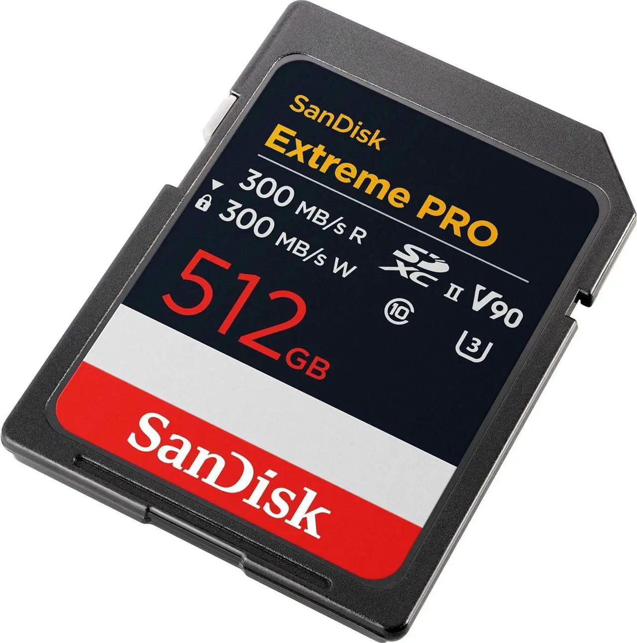 Alt view image 2 of 3 - SanDisk SDXC Extreme PRO SD UHS-II V90 300MB/s Flash Memory Card 512GB