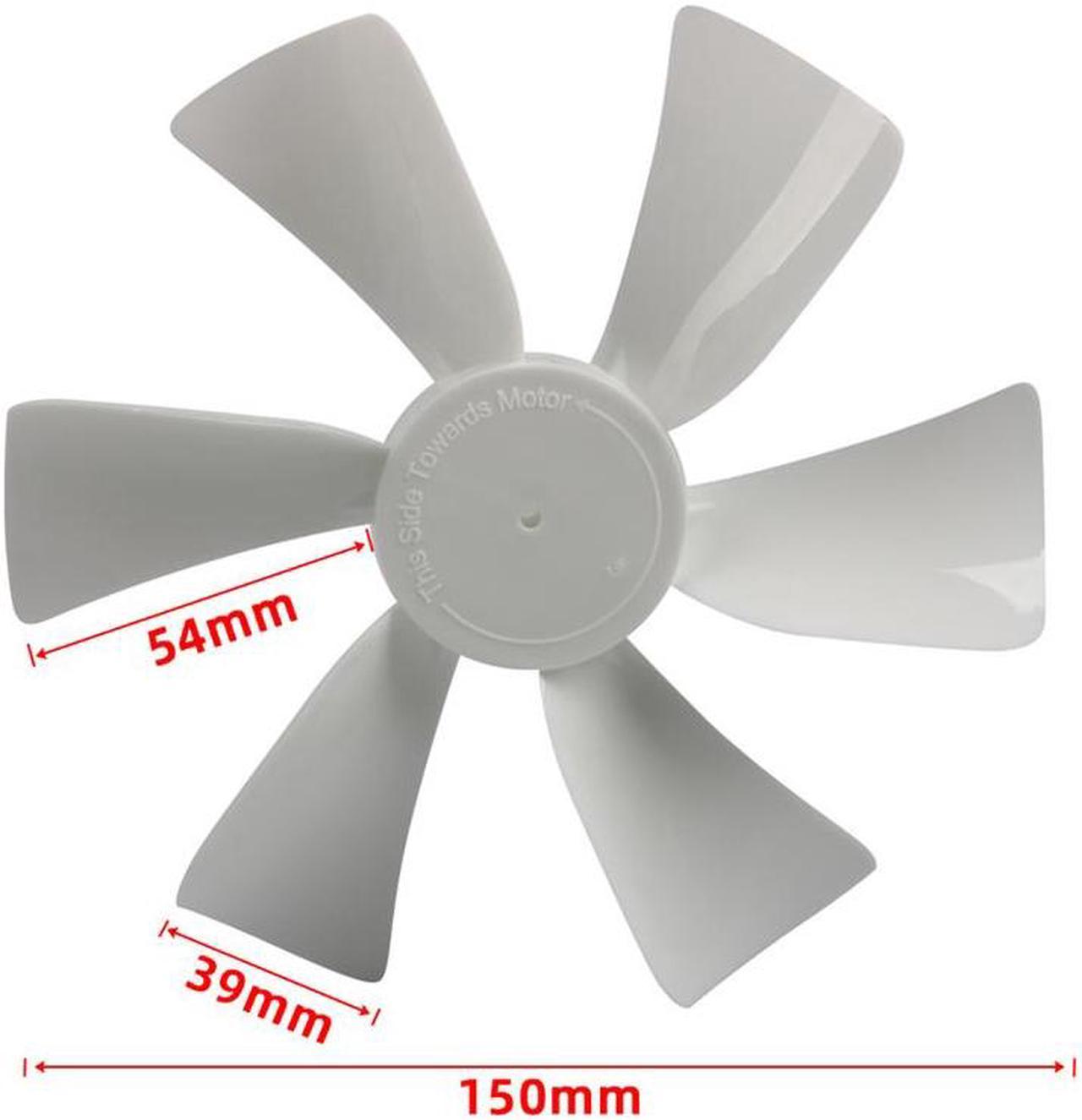 2PCS 6 Inch Replacement White Vent Fan Blades for Rv Bathroom Vent Fan