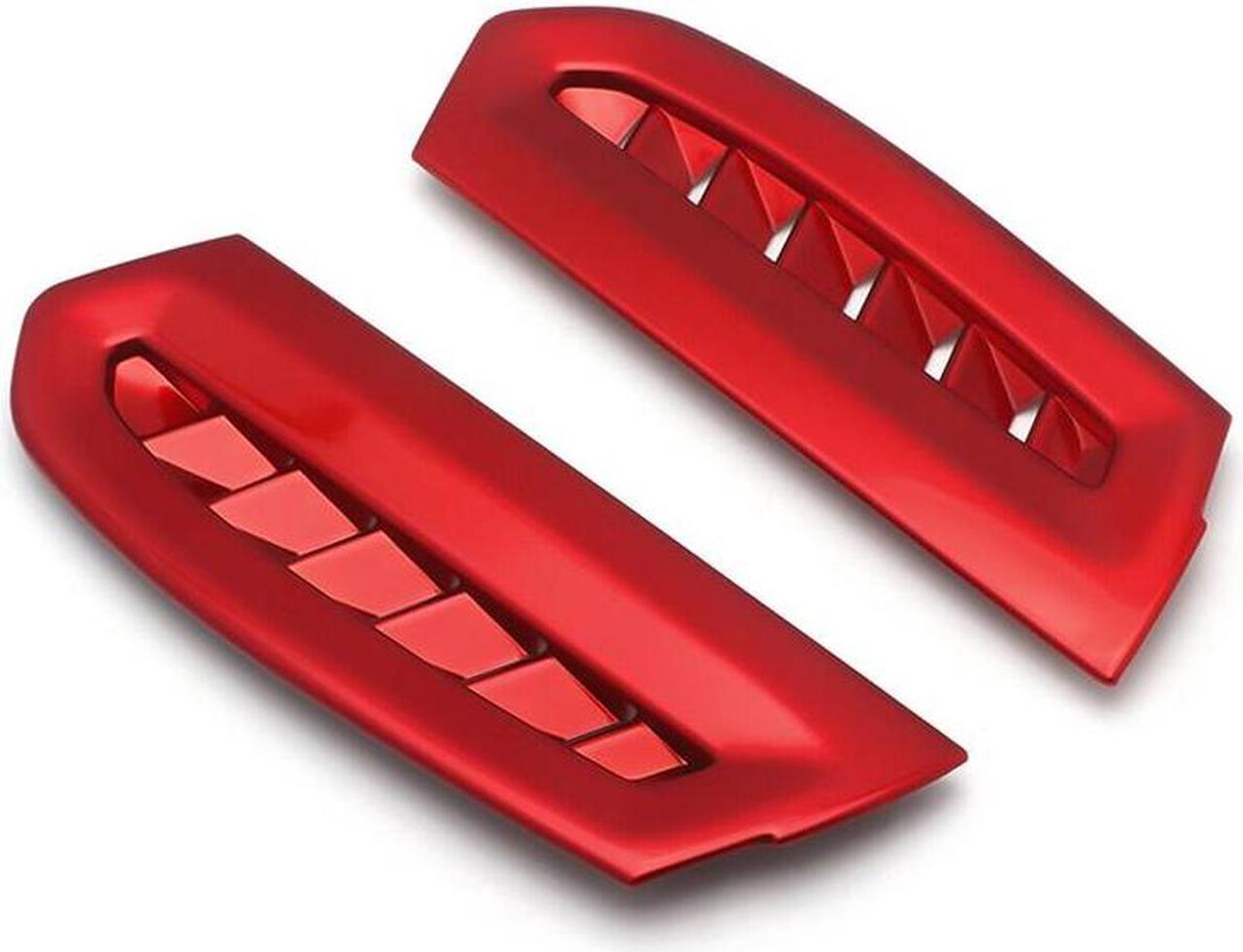 2Pcs Interior Abs Red Side Air Vent Outlet Cover Trim For Toyota Camry