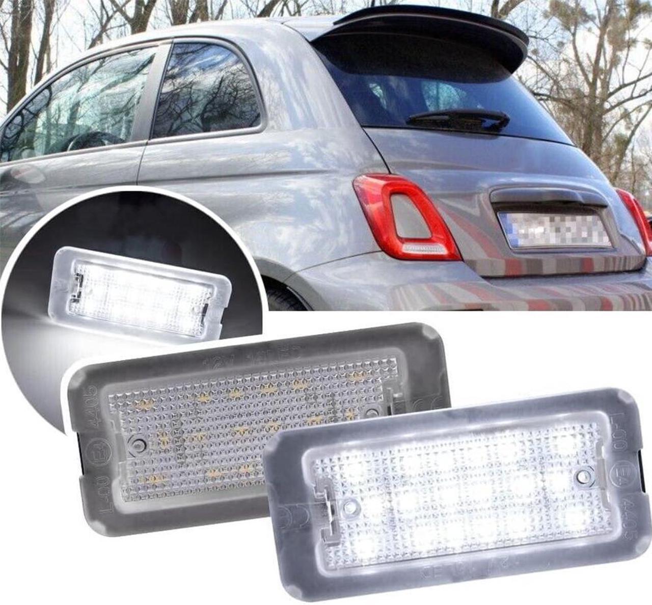 51800482 LED License Number Plate Light Lamp For Fiat Abarth White New