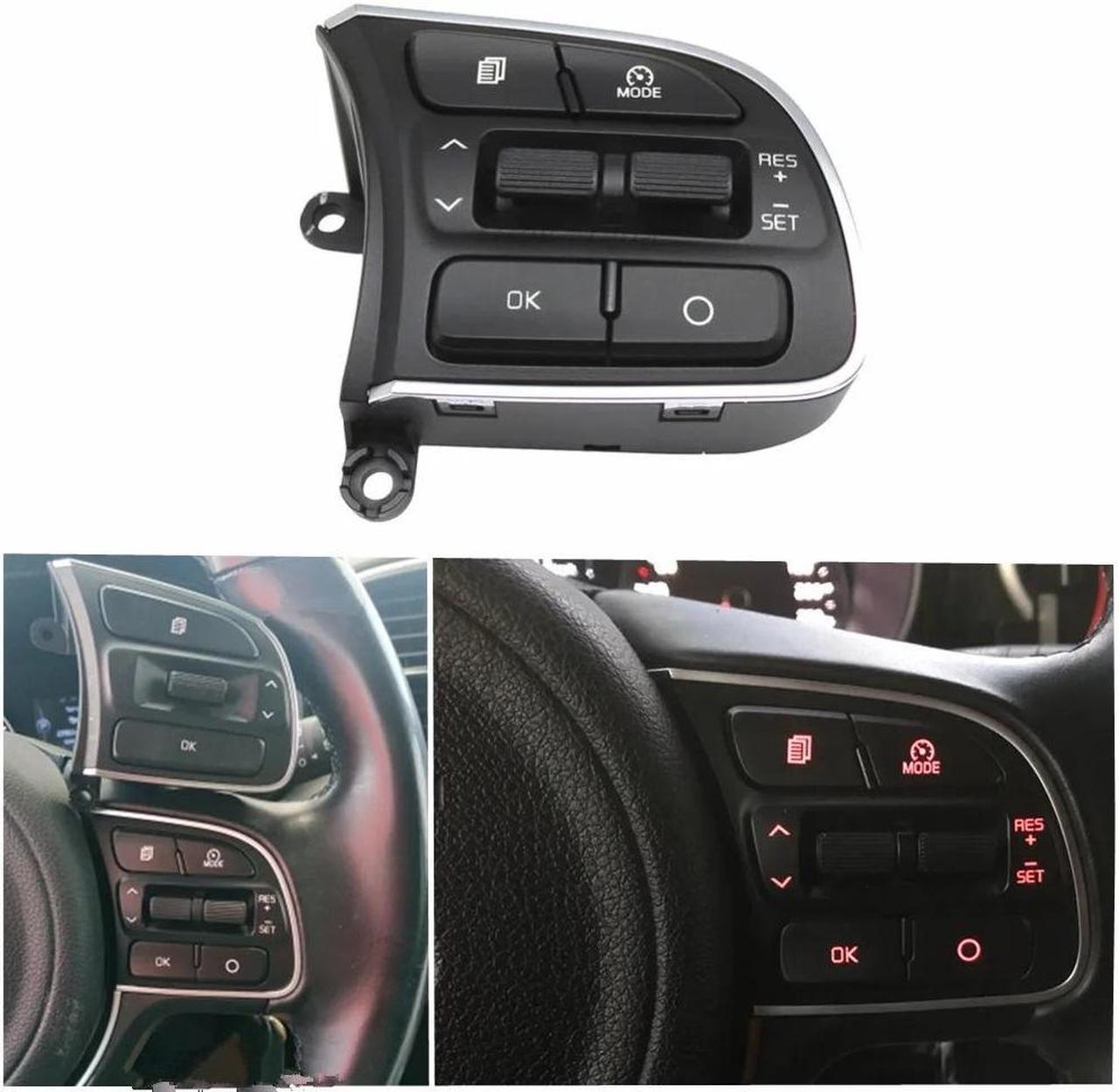 Cruise Control Steering Wheel Switch Button for Kia Sportage QL 96720D9010 16-19