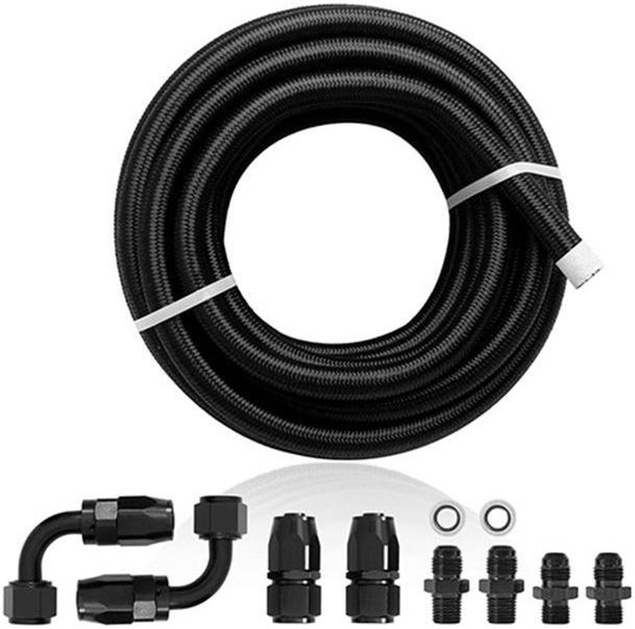 Hose & Hose Ends Kit for 4L60E & 4L65E AN6 Automatic Transmission Cooler Lines