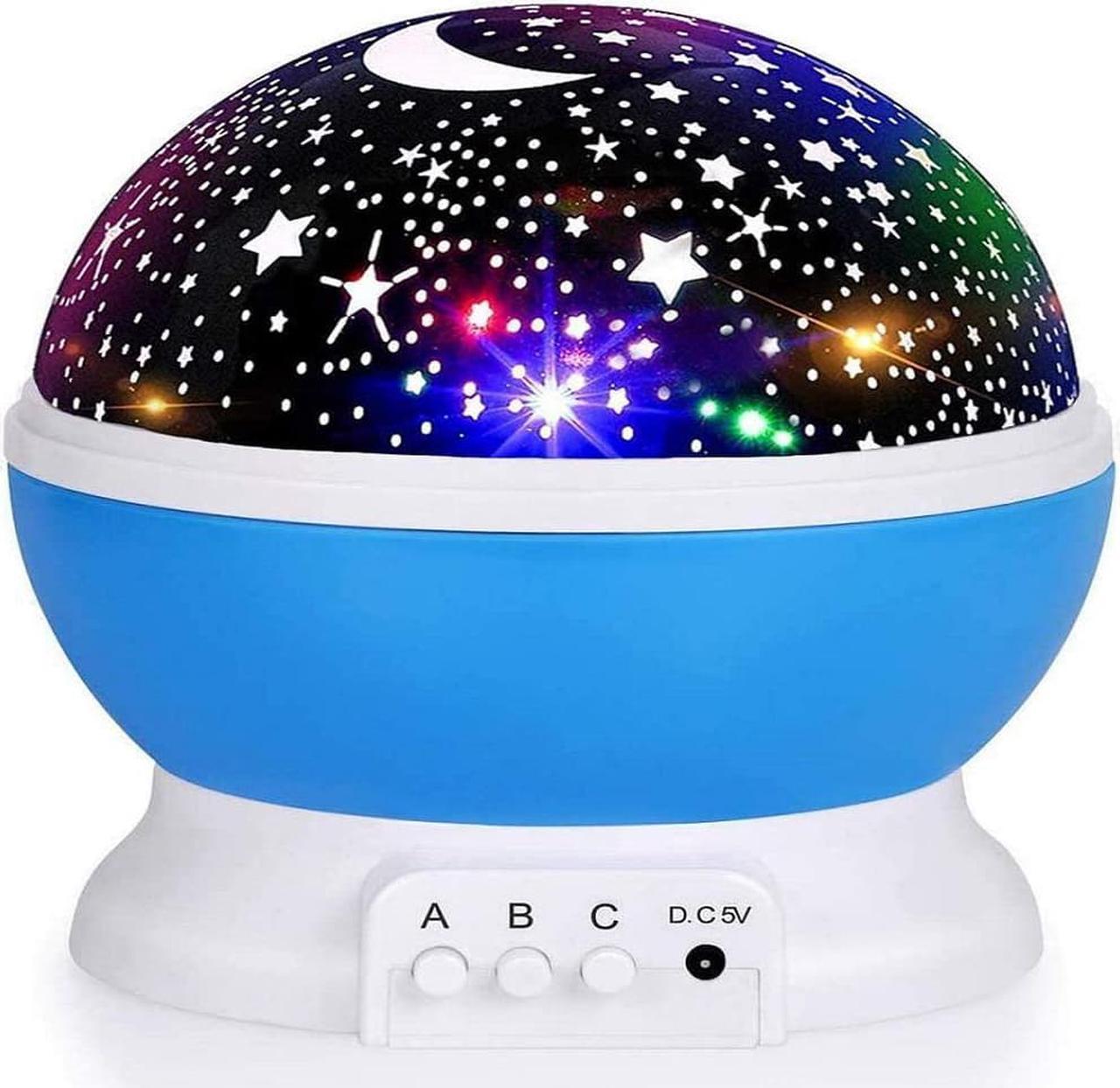 Star Moon Projector 360 Degree Rotation LED Bulb with USB Cable Romantic Gifts