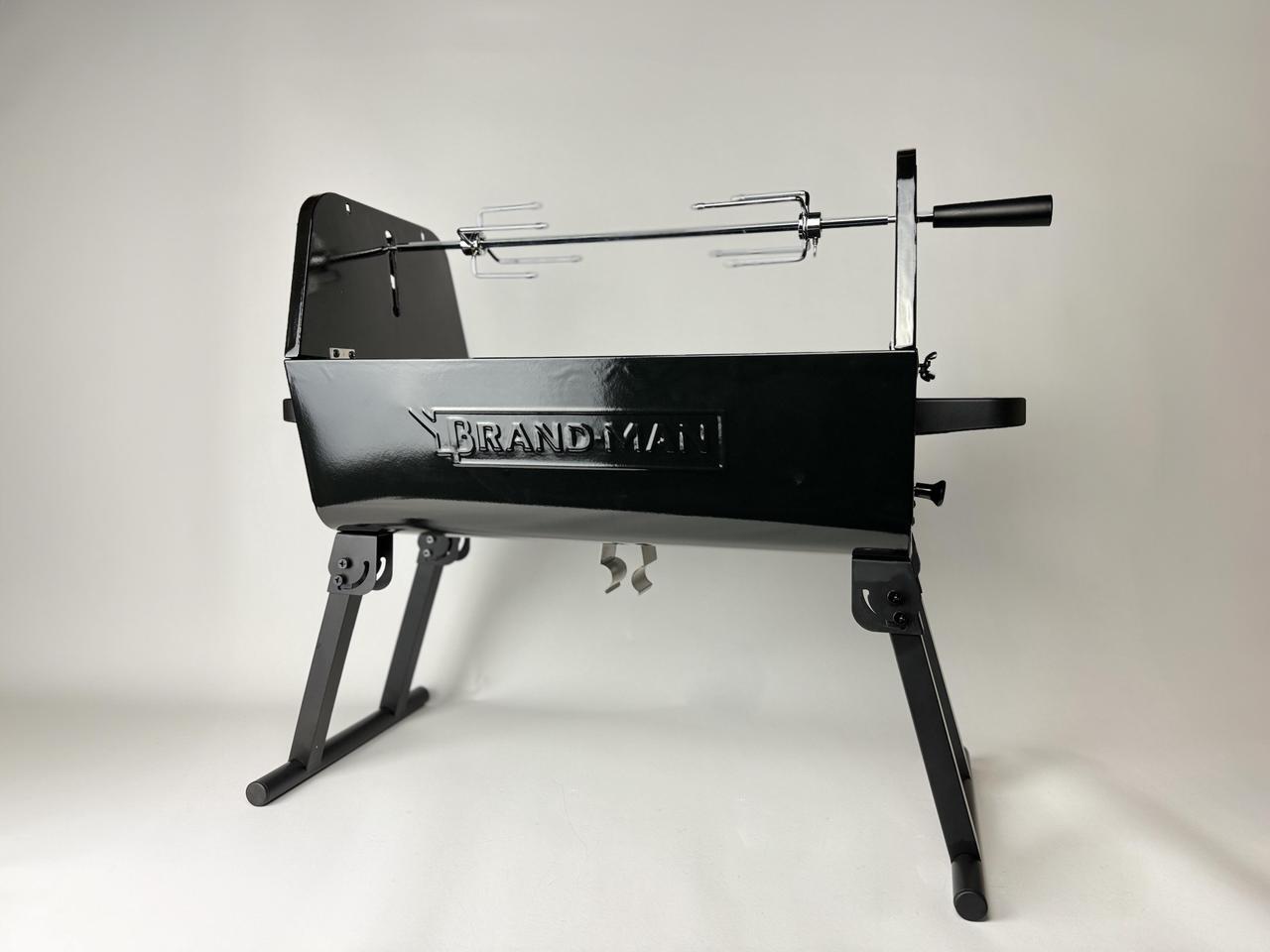 Alt view image 4 of 7 - Brand-Man COLT Portable Charcoal Rotisserie BBQ Grill, Black  Outdoor & Garden Grills by Brand-Man Grills