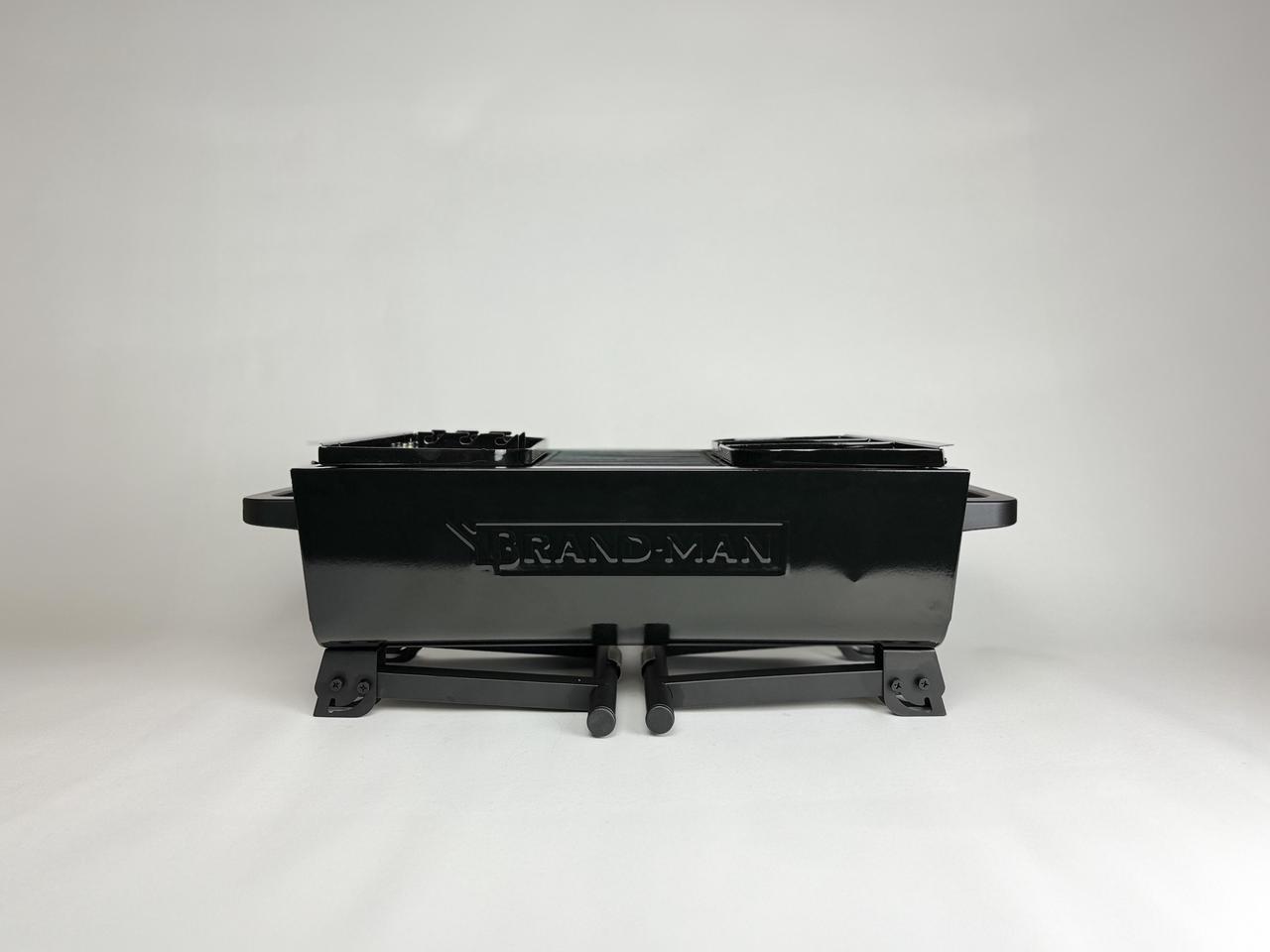 Alt view image 5 of 7 - Brand-Man COLT Portable Charcoal Rotisserie BBQ Grill, Black  Outdoor & Garden Grills by Brand-Man Grills