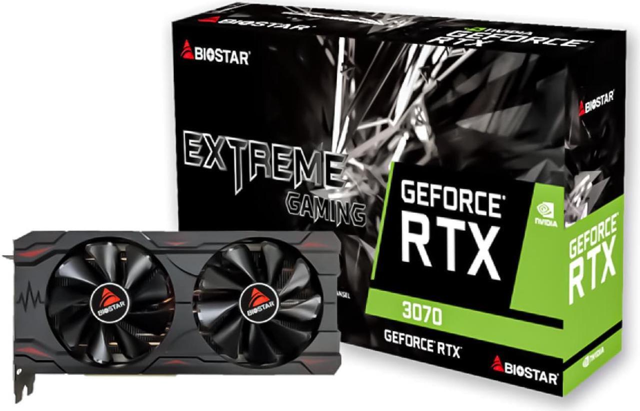 Alt view image 7 of 6 - BIOSTAR NEW GeForce RTX 3070 8GB GDDR6 PCI Express 4.0 Graphics Card NVIDIA RTX 3070 8GB Gaming Video Card 8Pin GPU Gamer