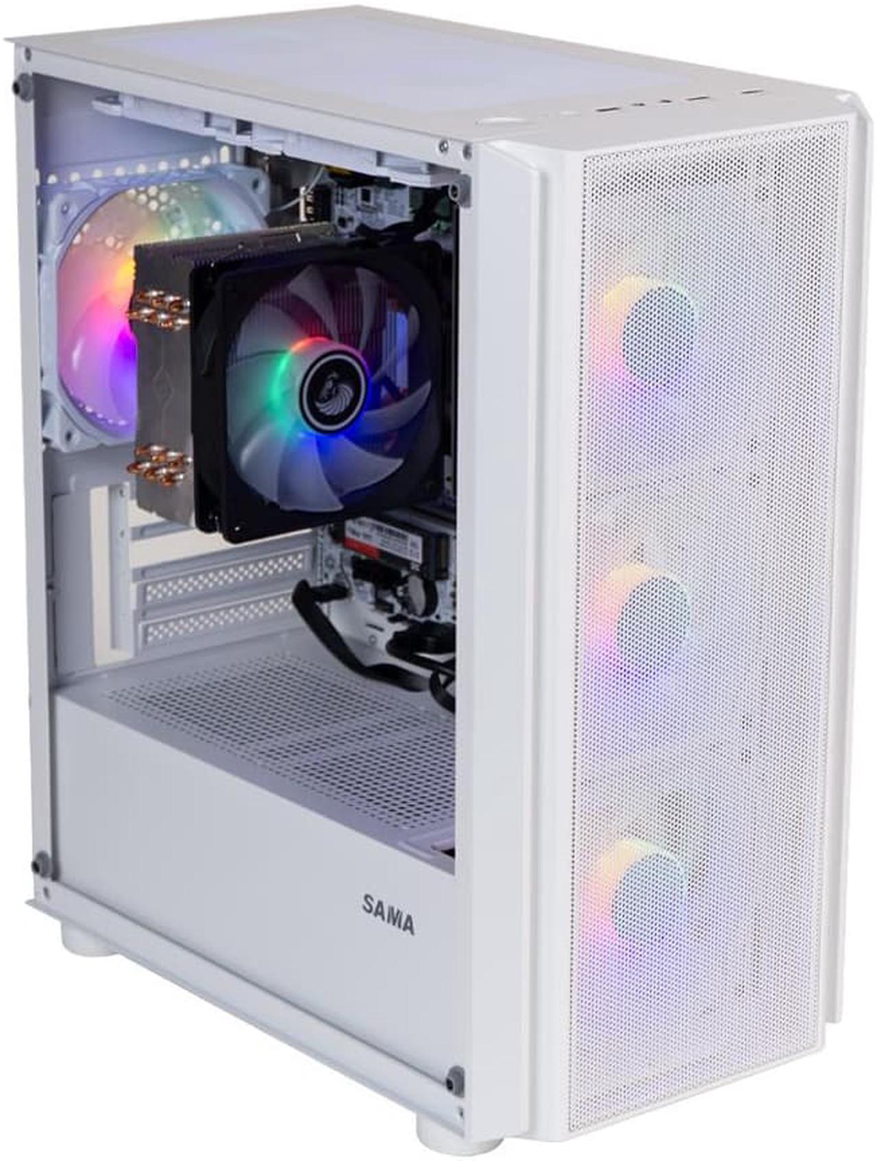 SEJISHI Gaming PC Computer AMD Ryzen 5 5600G 3.9GHz to 4.4GHz, Vega Graphics 7,16GB(8G*2) DDR4 3200MHz,NVME M.2 512GB SSD,  Win 11 Ready, Gamer Desktop Computer (R5 5600G | AMD Vega7)