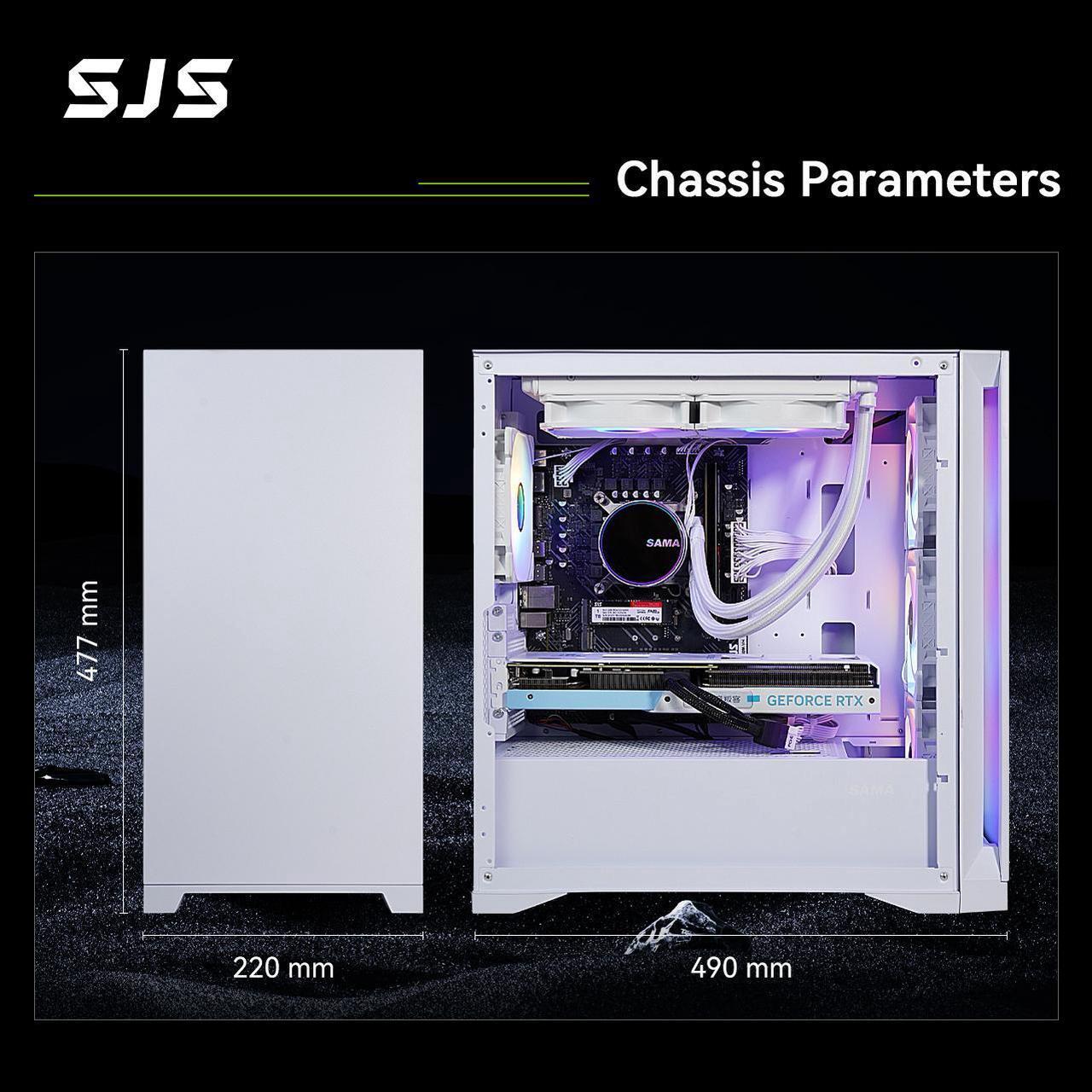 Alt view image 6 of 6 - SEJISHI (i712700F| RTX 4070Ti SPUER)Gaming PC Intel i7 12700F 2.1GHz to 4.9GHz,,NVIDIA GeForce RTX 4070Ti SPUER,16GB(8G*2) DDR4 RMA, 3200MHz,NVME M.2 1TB,   Win11Ready, Gaming Desktop Computer Bundles