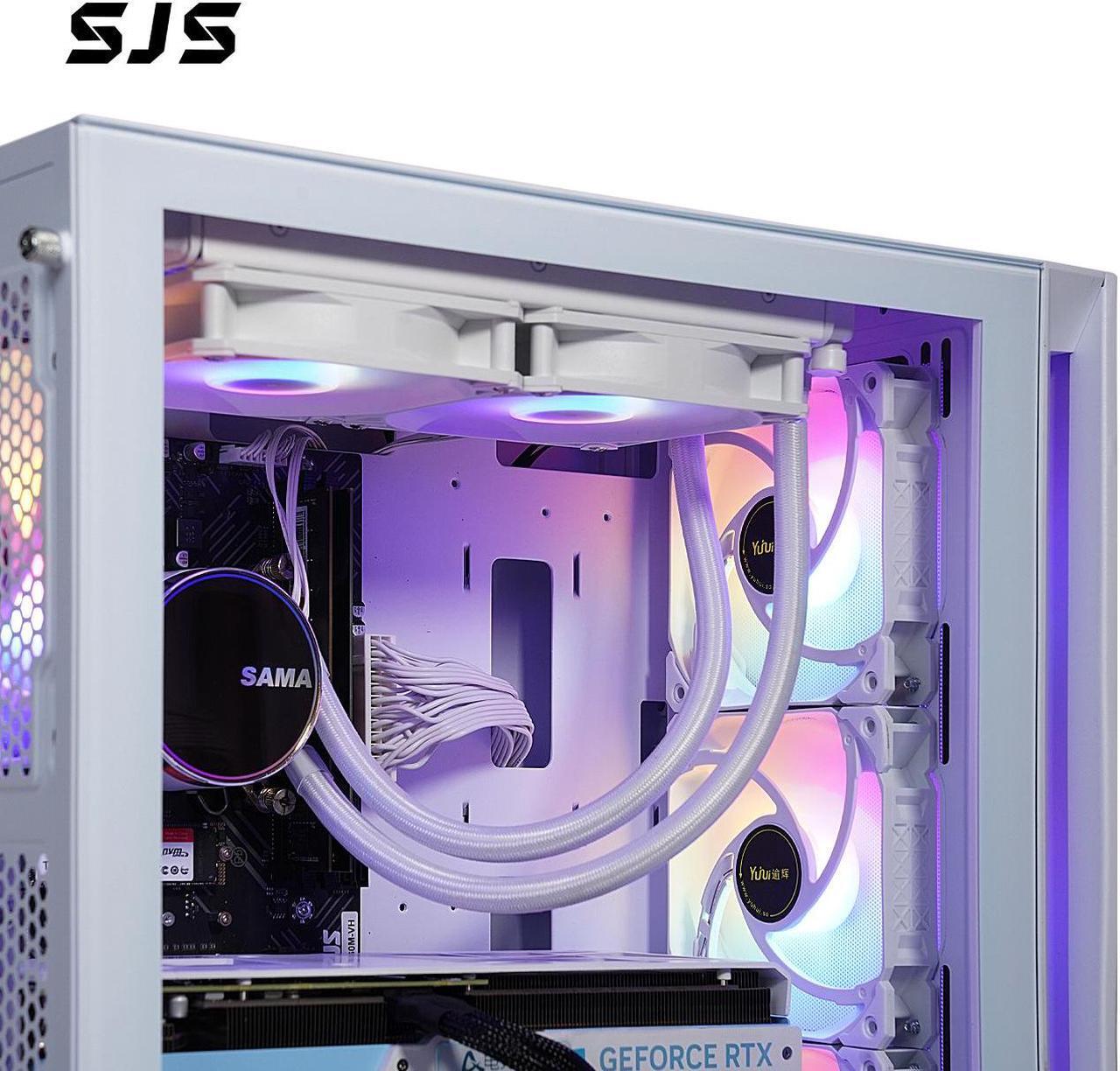 Alt view image 4 of 6 - SEJISHI (i712700F| RTX 4070Ti SPUER)Gaming PC Intel i7 12700F 2.1GHz to 4.9GHz,,NVIDIA GeForce RTX 4070Ti SPUER,16GB(8G*2) DDR4 RMA, 3200MHz,NVME M.2 1TB,   Win11Ready, Gaming Desktop Computer Bundles