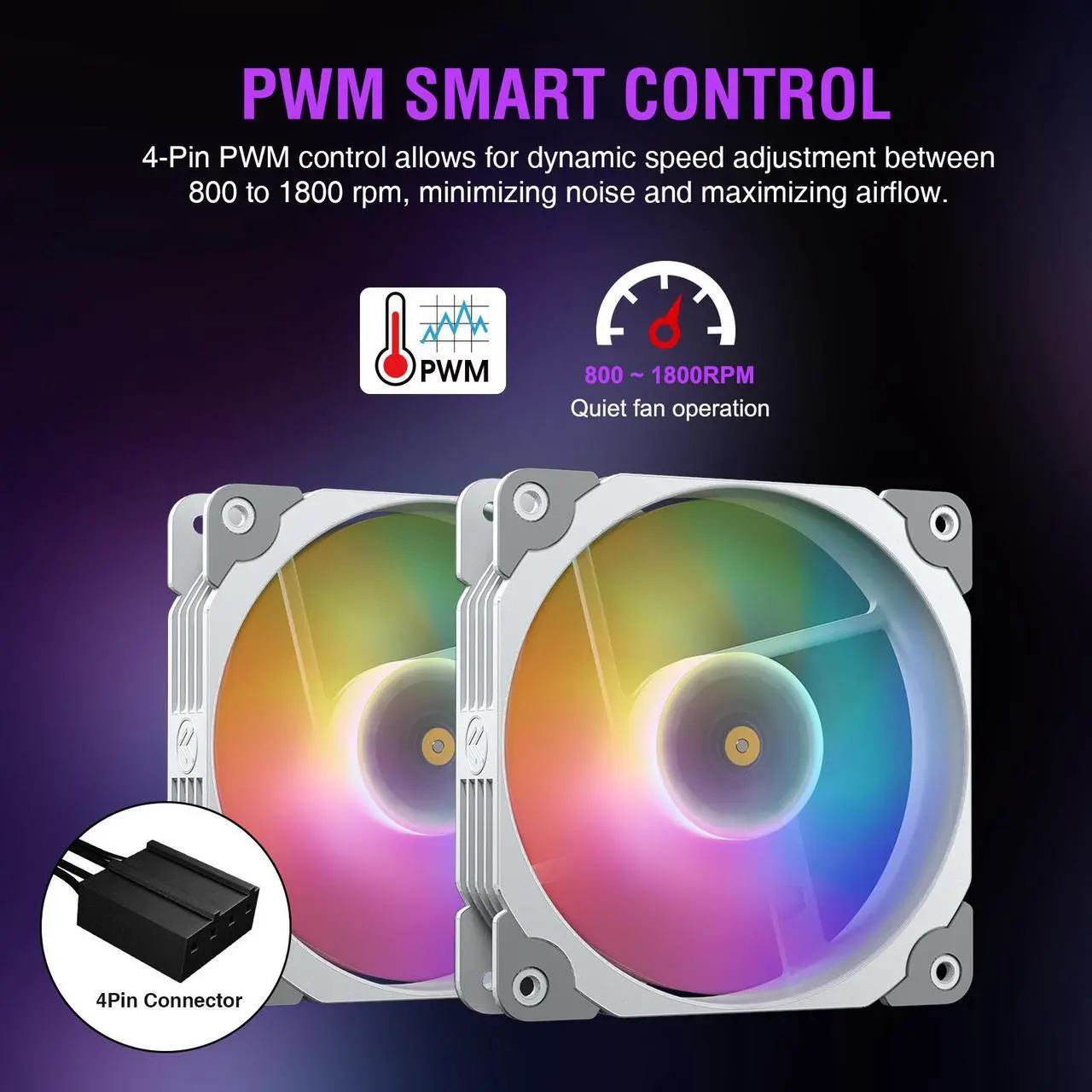 Alt view image 4 of 7 - Vetroo V240 Liquid CPU Cooler 240mm Addressable RGB Pump PWM & FDB Fans AIO Water Cooler with Controller Hub for Intel LGA 1700/1200/115X AMD AM5/AM4 for Gaming Console - White