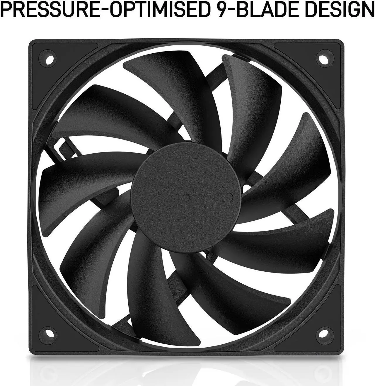 Alt view image 2 of 7 - DARKROCK 3-Pack 120mm Black Computer Case Fans High Performance Cooling Low Noise 3-Pin 1200 RPM Hydraulic Bearing Quiet Long Life Up to 30,000 Hours 5 Years Warranty