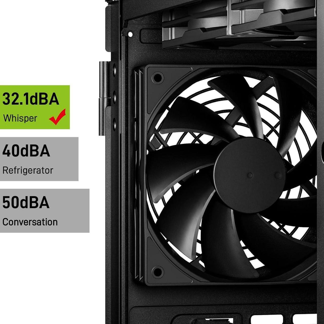 Alt view image 3 of 7 - DARKROCK Classico Max Storage Master E-ATX Computer Case with 7x120mm Black Fan, 10 x3.5 HDD+3 x2.5 SDD USB 3.0 Ready, 360mm Radiator Supported, Vertical Slots for GPU Vertically Mount - Black