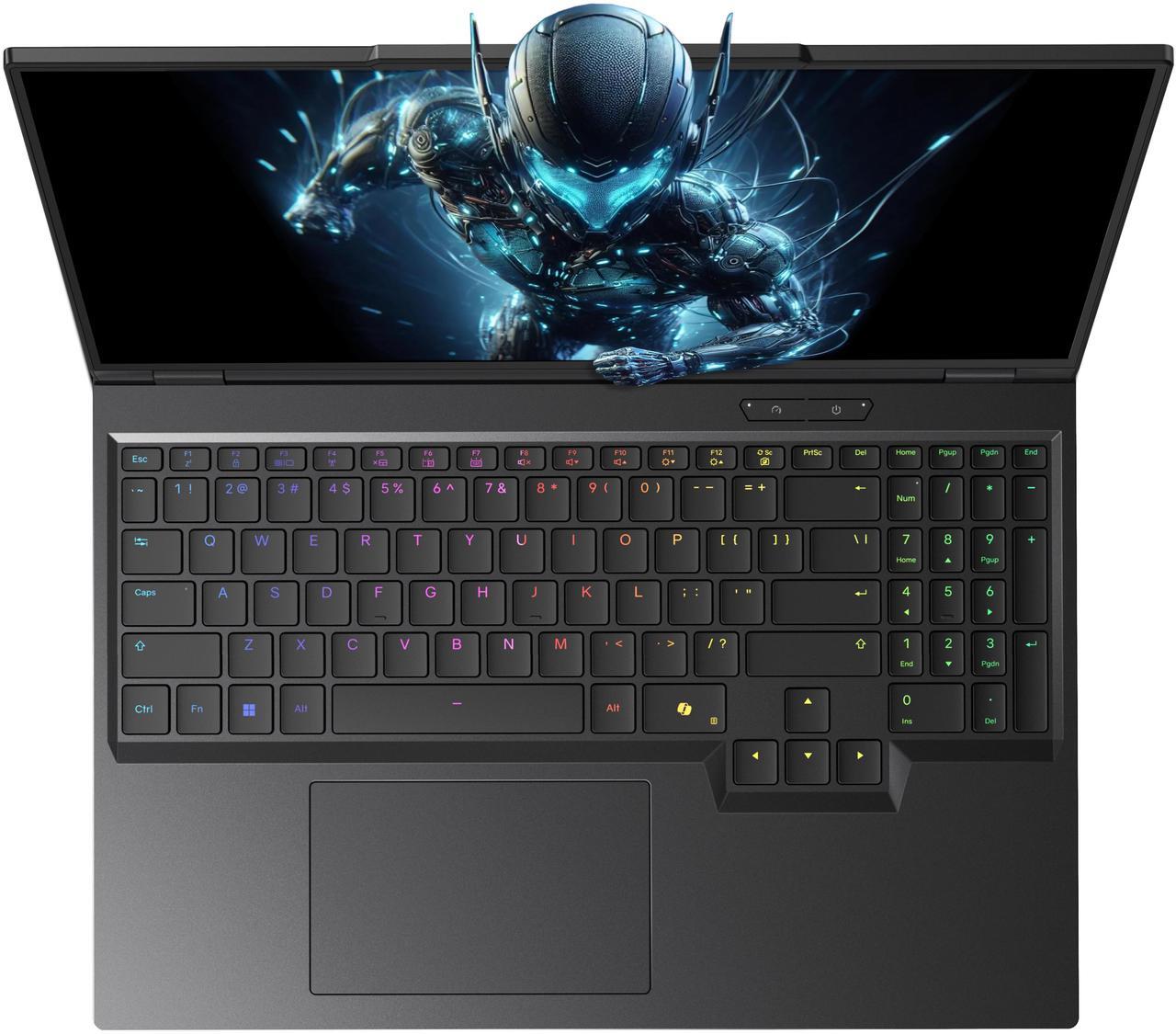 Alt view image 4 of 7 - Dream Machines - RX5080-16NA26 - Ultra 9-275HX/16" mini-LED (2560 x 1600) QHD+ 300Hz/RTX 5080/175W TGP/1TB M.2 SSD Gen4/32 GB with Multi-Color Per-key RGB full size keyboard & Liquid Cooling Box