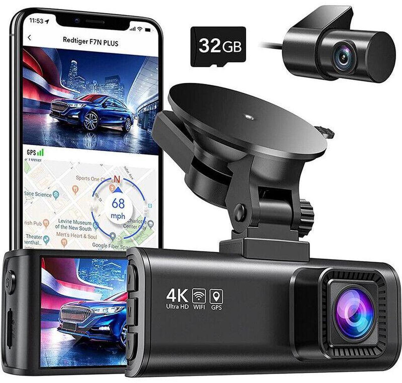 Main image of REDTIGER F7NP Dash cam Front and Rear Dash Camera 4K/2.5K Full HD Car Dashboard Recorder with 3.16 IPS Screen, Wi-Fi GPS Night Vision Loop Recording 170° Wide Angle WDR, Free 32GB Card