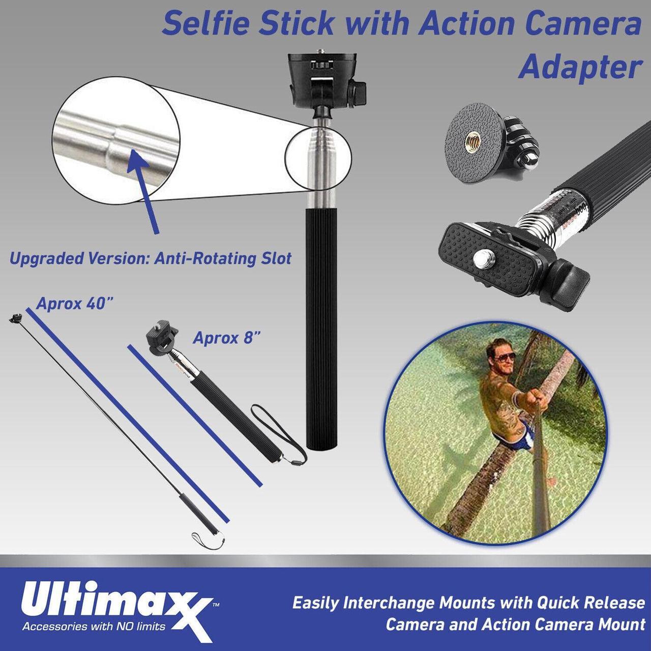 Alt view image 4 of 6 - GoPro HERO11 Black Mini Hero 11 Mega Accessory Kit w/ Monopod Tripod 64GB Bundle