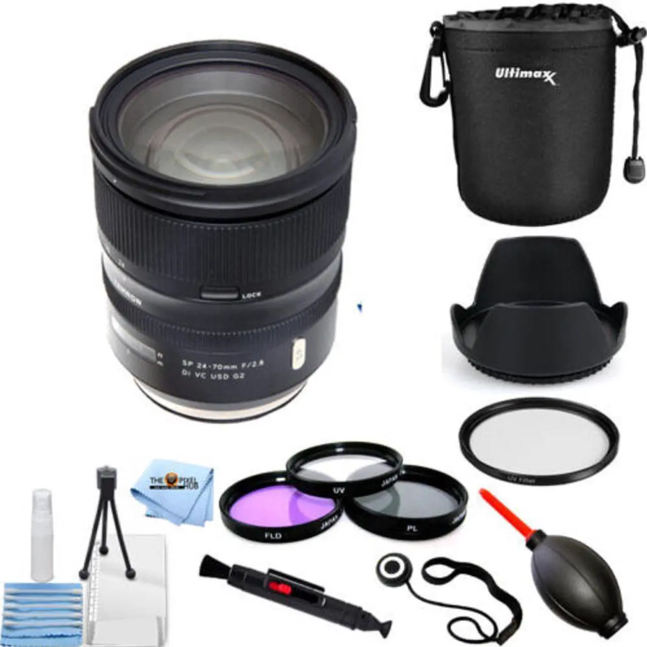 Main image of Tamron SP 24-70mm f/2.8 Di VC USD G2 Lens for Canon EF + Filter Kit Bundle
