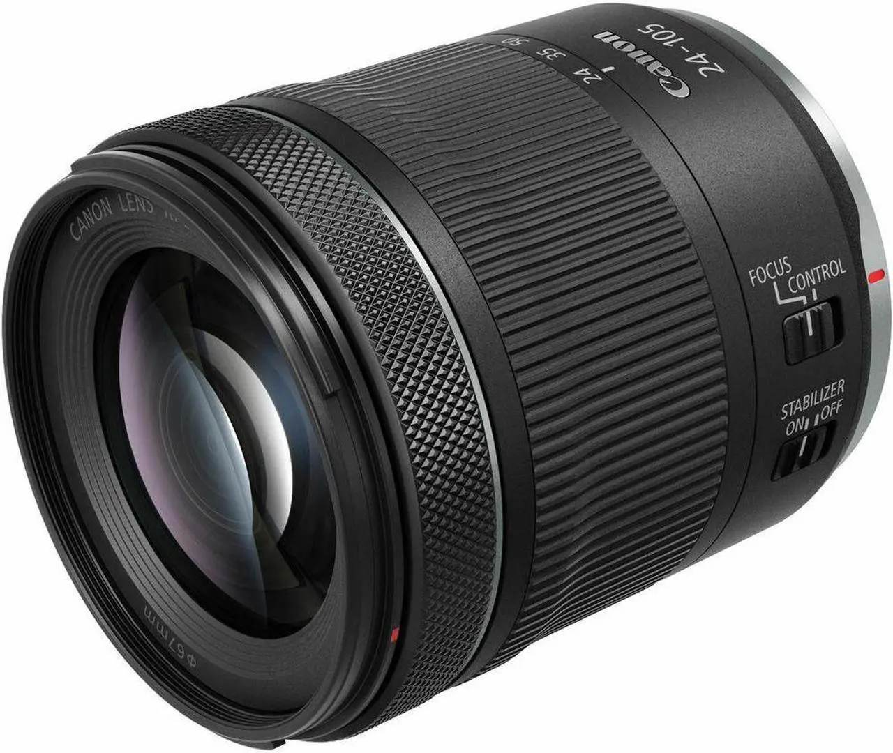 Alt view image 5 of 5 - Canon RF 24-105mm f/4-7.1 IS STM Lens + Filter Kit + Pouch Bundle - White Box