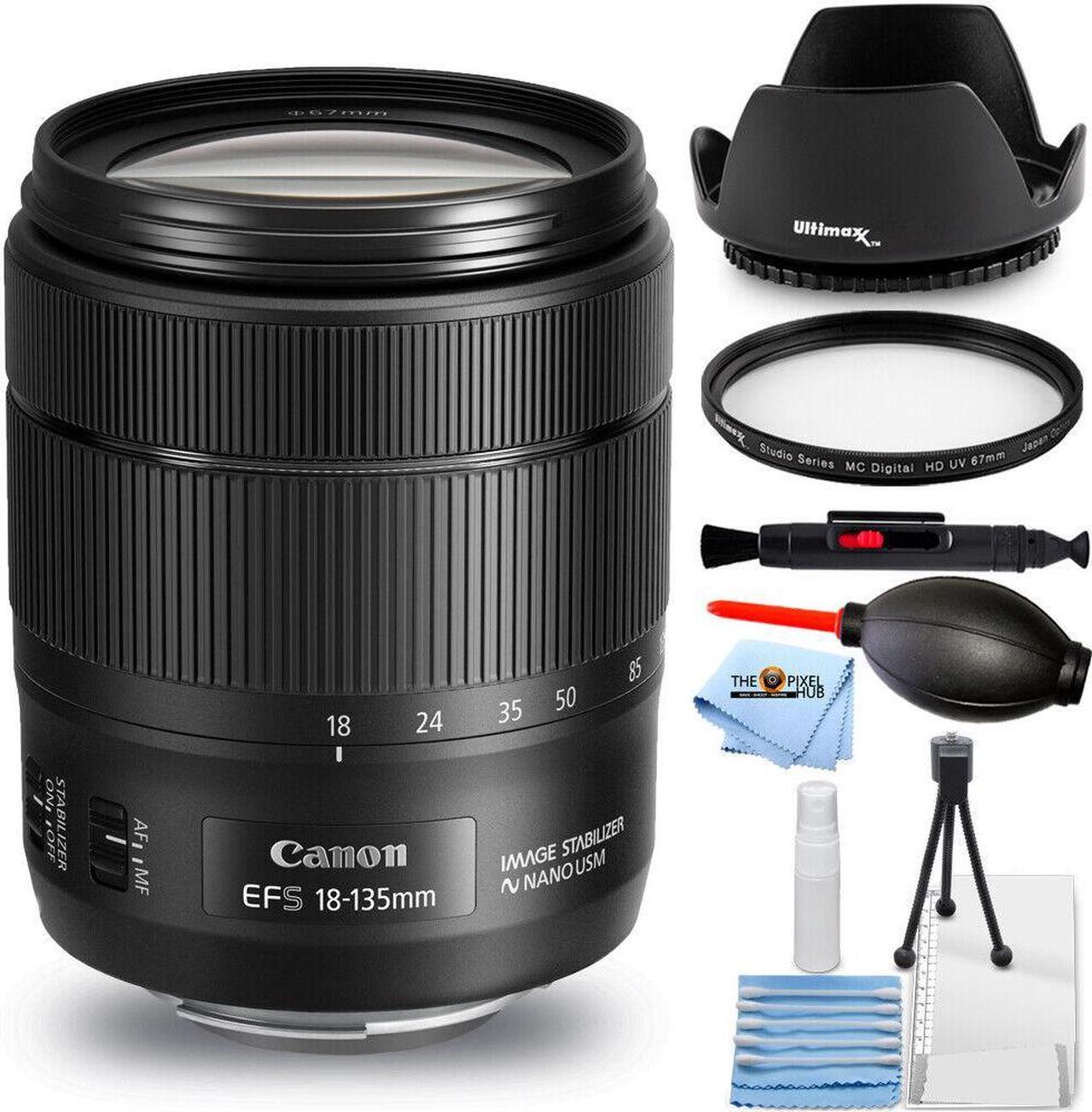 Main image of Canon EF-S 18-135mm f/3.5-5.6 IS USM Lens - UV Filter Bundle New in White Box