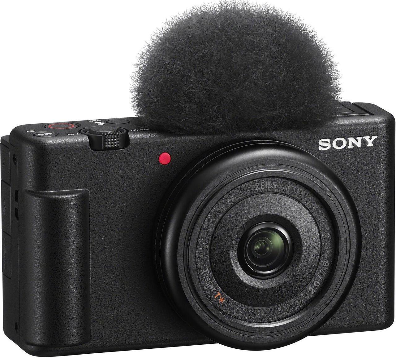 Alt view image 2 of 4 - Sony ZV-1F Vlogging Camera (Black) ZV1F/B - 7PC Accessory Bundle