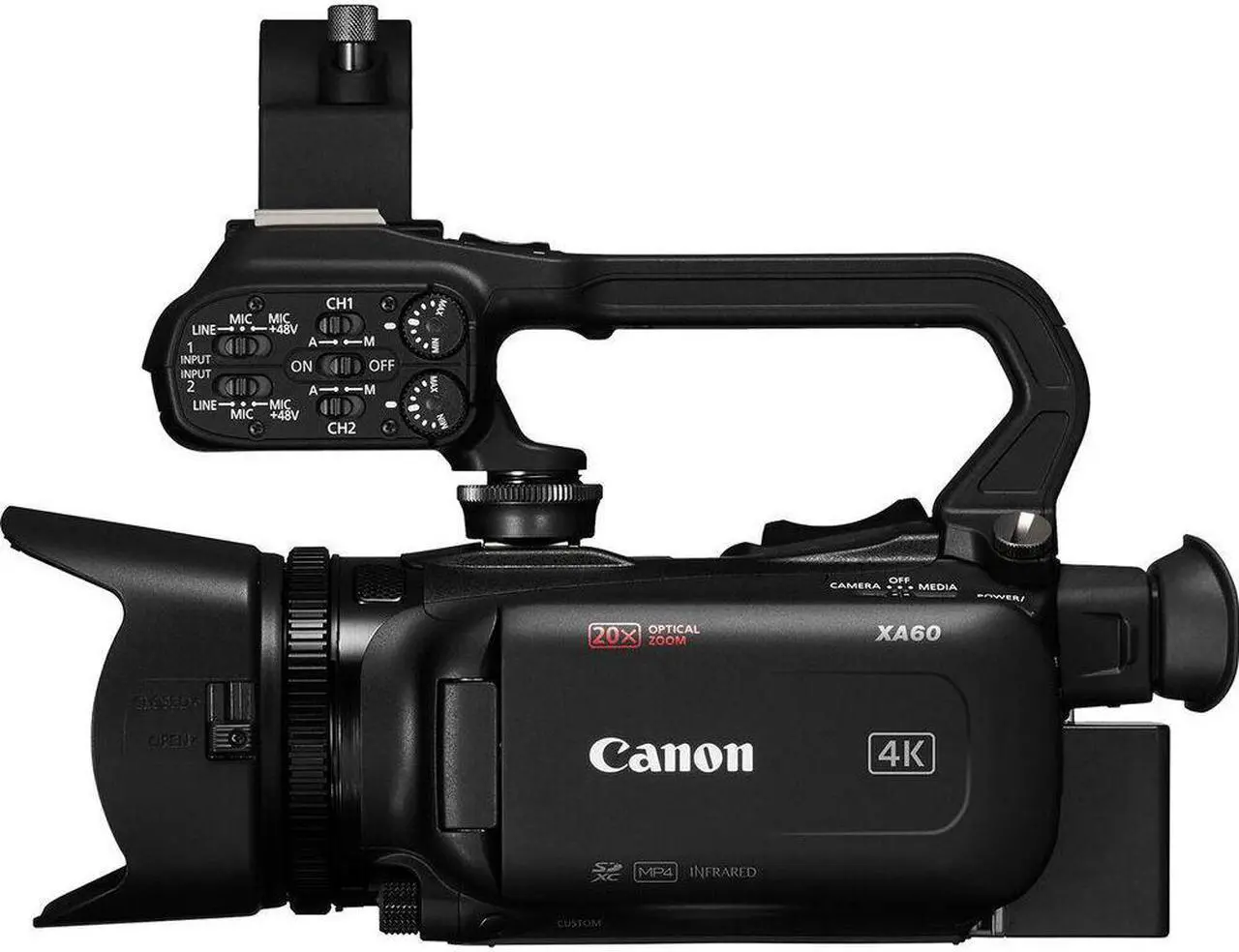 Alt view image 4 of 5 - Canon XA60 Professional UHD 4K Camcorder 5733C002 - 14PC Accessory Bundle