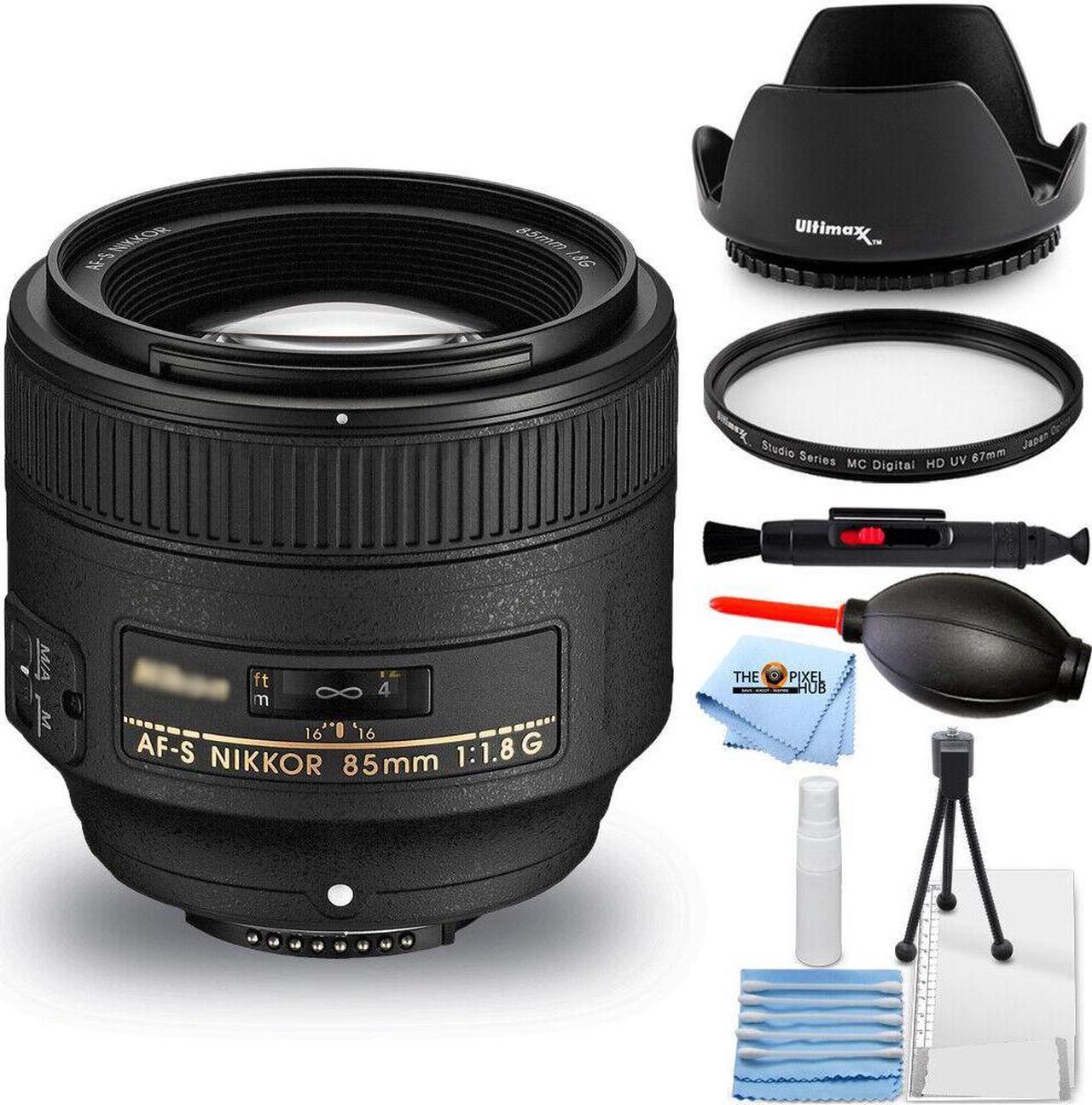 Main image of Nikon AF-S NIKKOR 85mm f/1.8G Lens 2201 - Essential UV Filter Bundle