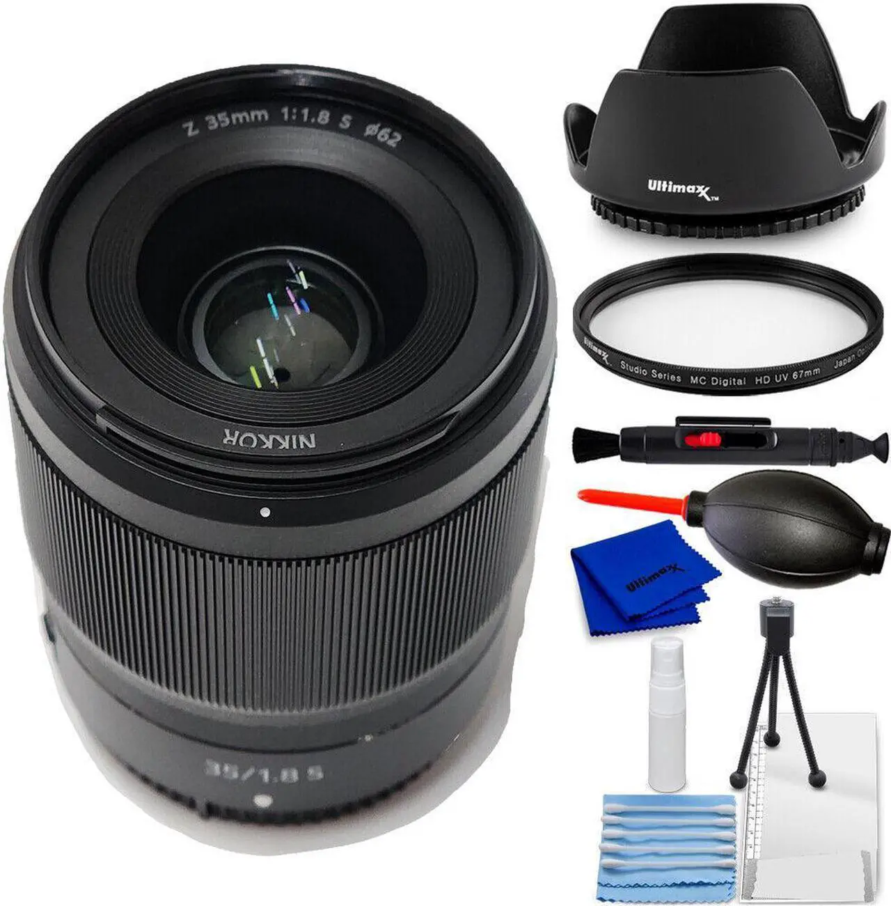 Main image of Nikon NIKKOR Z 35mm f/1.8 S Lens 20081 - UV Filter + Hood Lens Bundle
