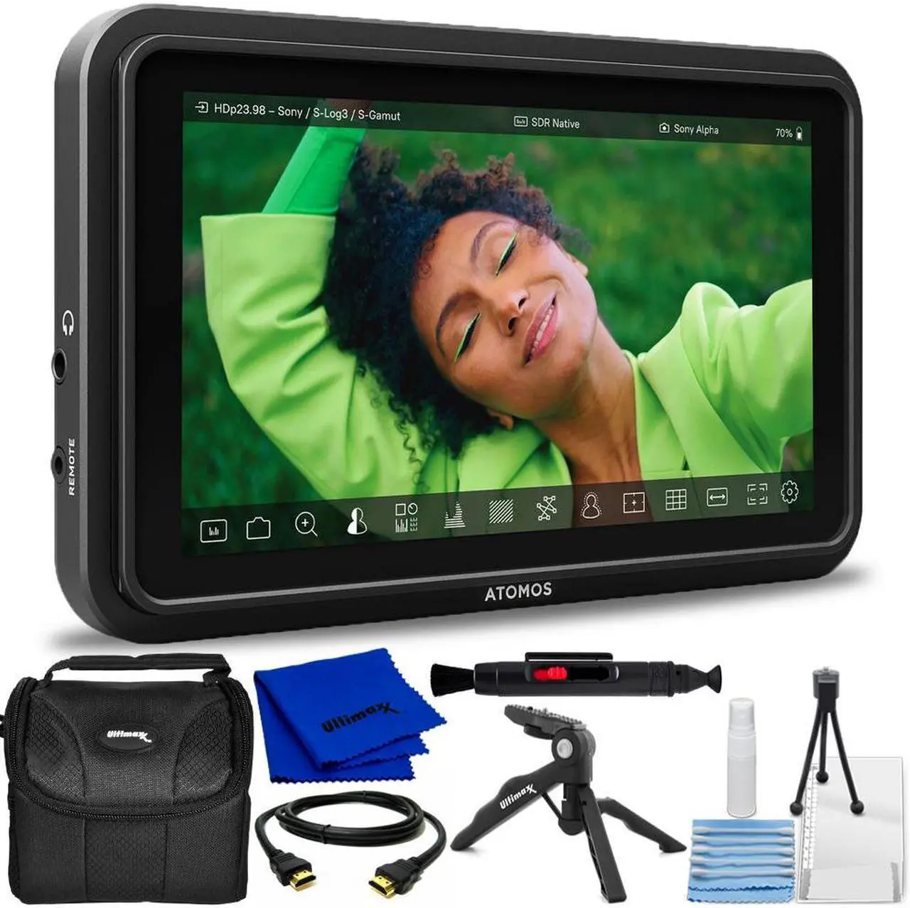 Main image of Atomos Shinobi II 5.2" HDMI HDR Monitor ATOMSHB003 - 7PC Accessory Bundle