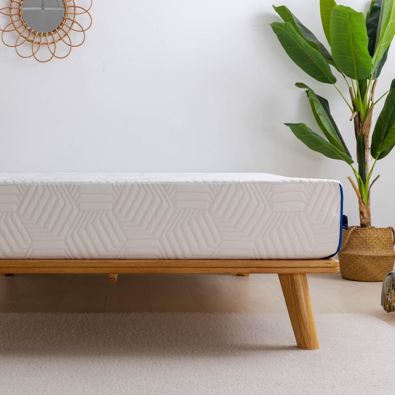 Alt view image 3 of 6 - MLILY Ego Blue 10 inch Memory Foam Mattress in a Box, Cooling Gel Infused, Medium
