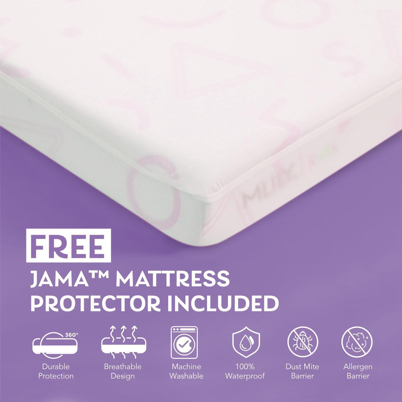 Alt view image 3 of 7 - MLILY Kids Jama 5 Inch Medium Memory Foam Mattress for Bunk Bed, CertiPUR-US , Made in USA
