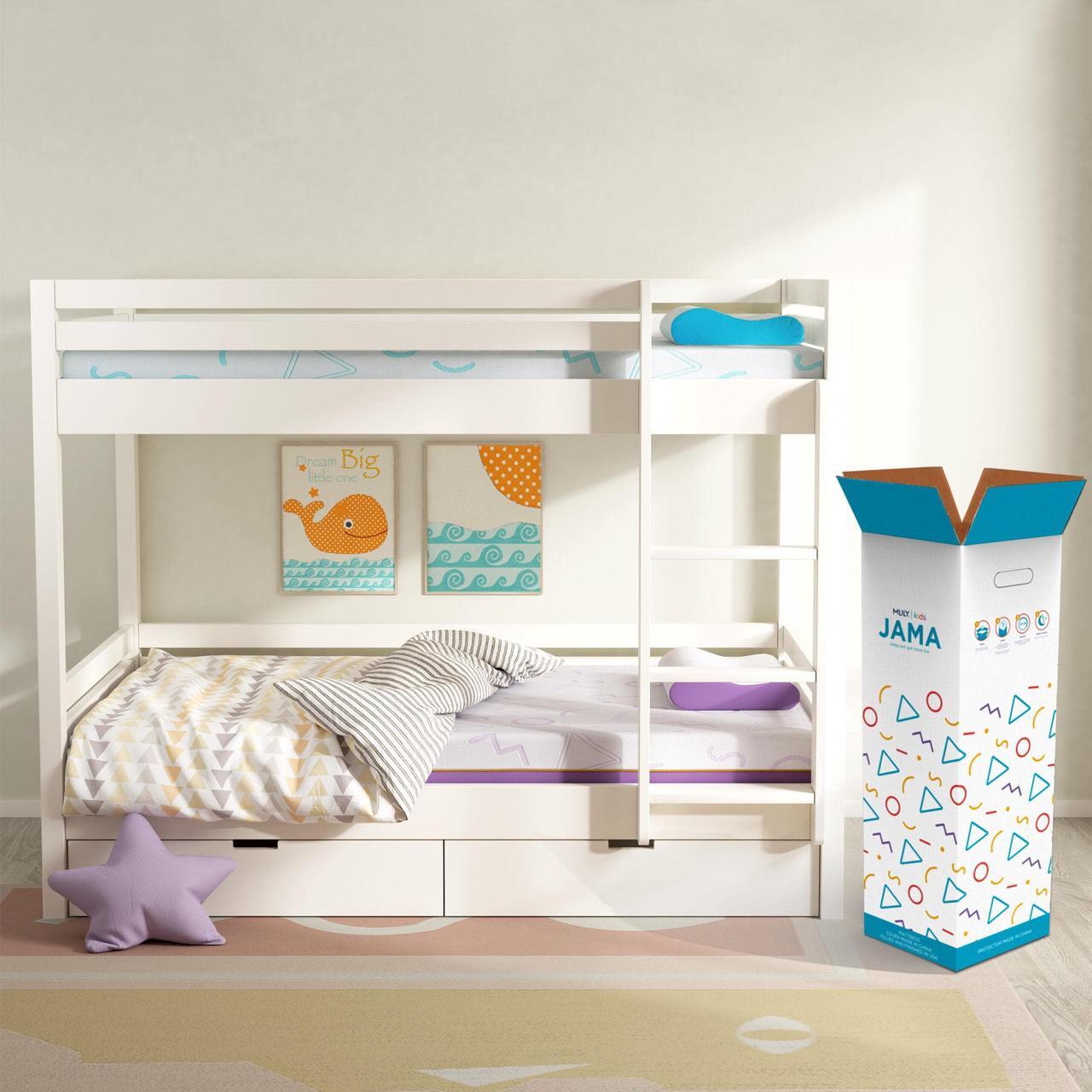 Alt view image 7 of 7 - MLILY Kids Jama 5 Inch Medium Memory Foam Mattress for Bunk Bed, CertiPUR-US , Made in USA