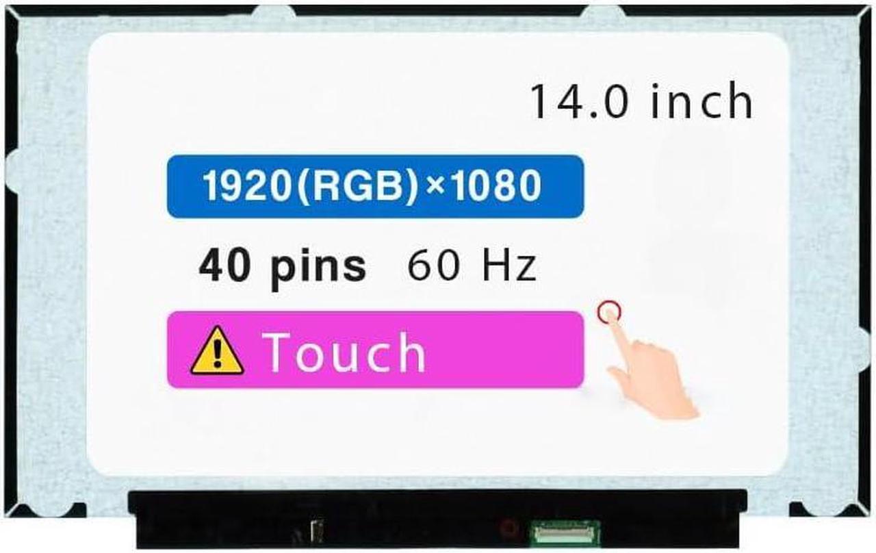 Main image of Screen Replacement for Lenovo Thinkpad T14S 20XF Series 14.0" 40 pins 60 Hz FHD 1920 * 1080 Touch LCD Display Panel
