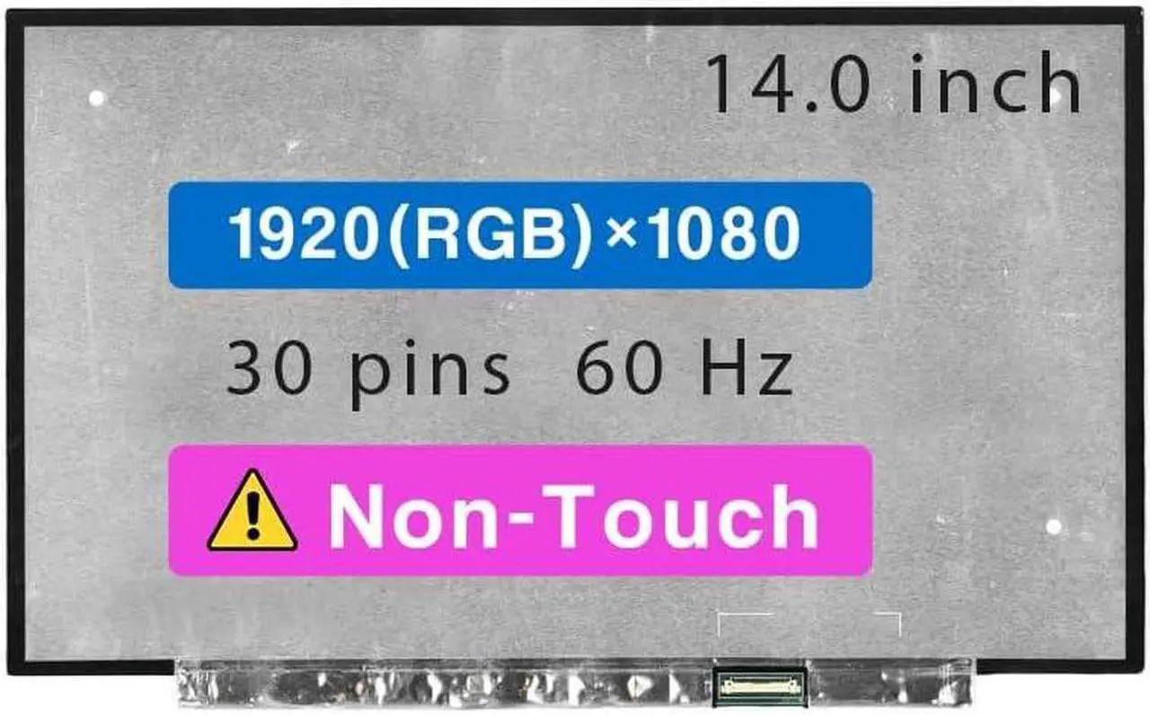 Main image of Screen Replacement for Lenovo Thinkpad T490S 20NX Series 14.0" FHD 1920 * 1080 30 pin 60Hz Non-Touch LCD Display Panel