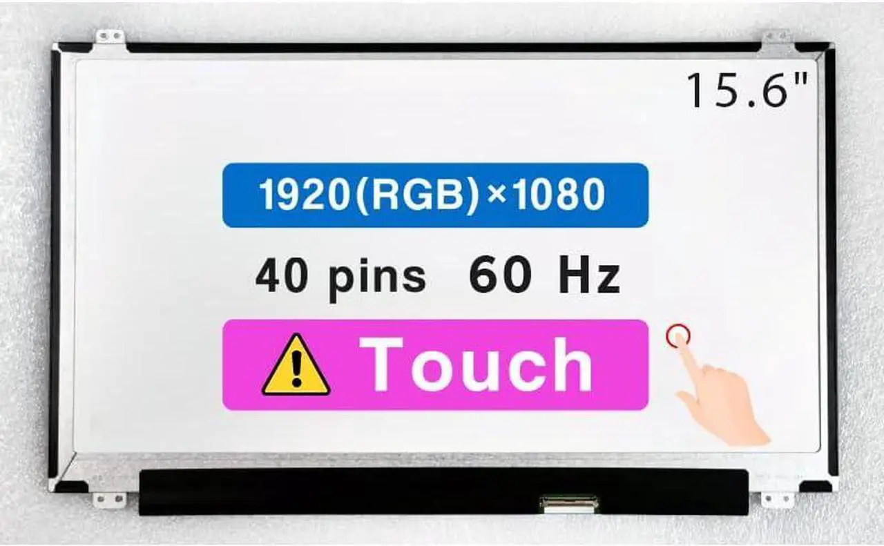 Main image of NUOLAISUN 15.6" Screen Replacement for Dell Inspiron 15 5565 5567 LCD Display Panel 40 pin (FHD 1920x1080 Touch)