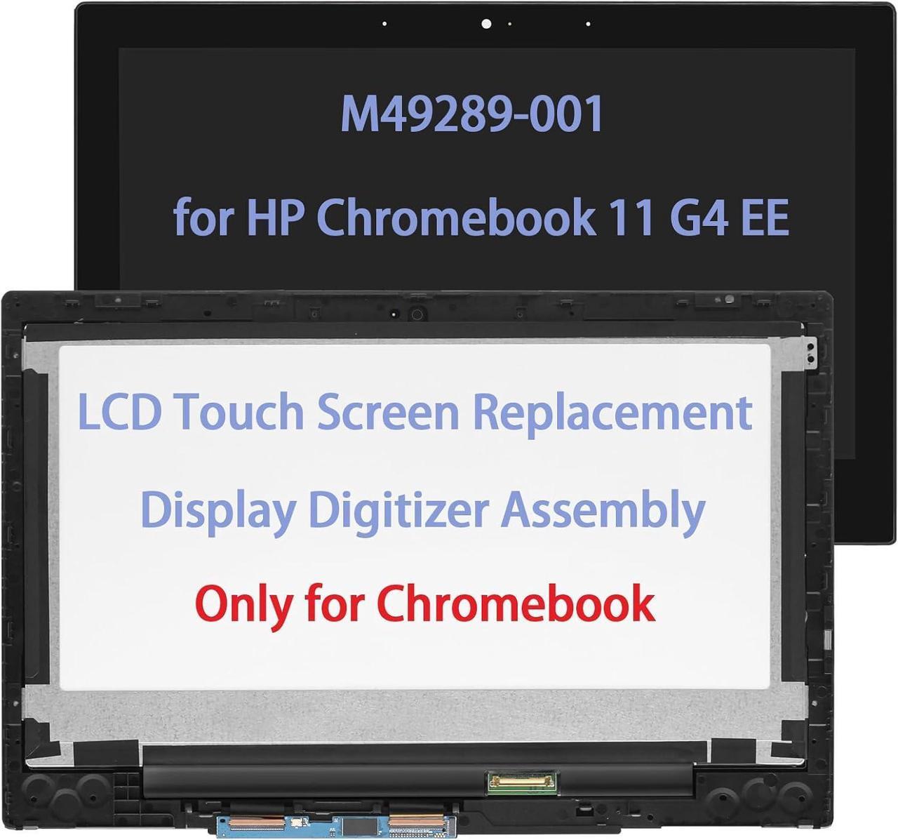 Main image of M49289-001 Original New 11.6" Screen Replacement For HP Chromebook X360 11 G4 EE 11 CBX360 11 G4 CElN4500 FX360 11 G4 EE LCD Touch Screen Display Digitizer Assembly HD(1366*768) Only for Chromebook