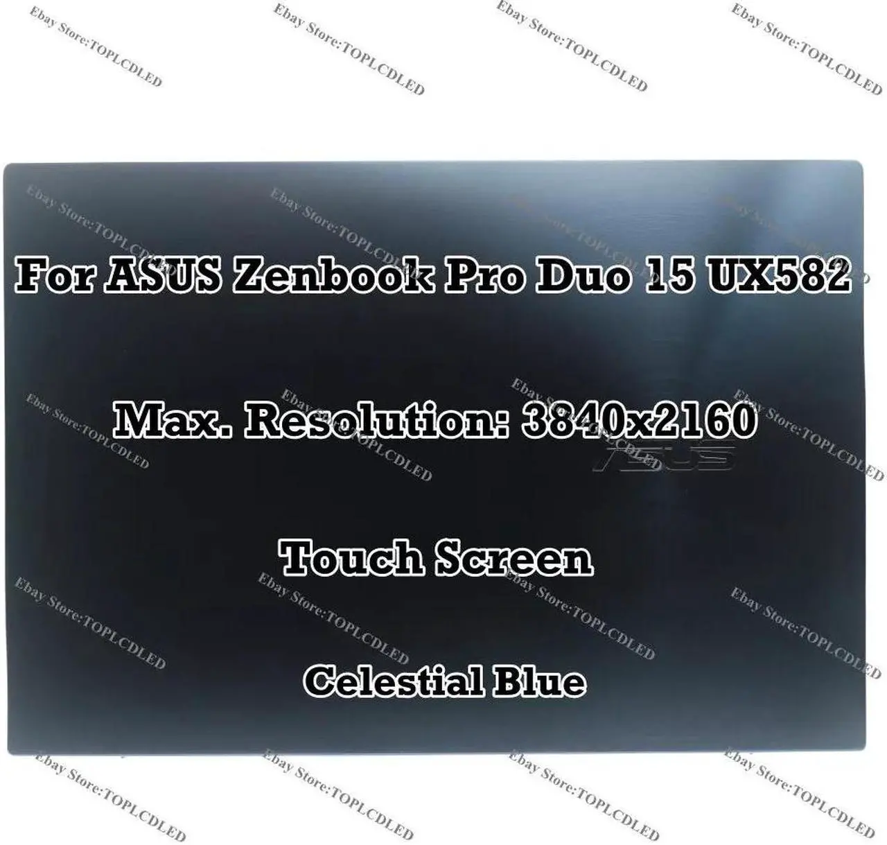 Main image of NUOLAISUN 15.6" For ASUS Zenbook Pro Duo 15 OLED UX582 UX582ZW UX582ZM UX5100ZM UHD 4K 3840x2160 IPS LCD Display Blue
