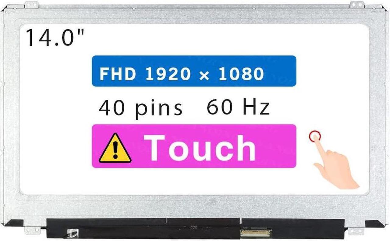 Main image of NUOLAISUN 15.6" Screen Replacement for Dell Inspiron 15 5543 5545 5547 5548 LCD Display Panel 40 pin 60 HZ (FHD 1920x1080 Touch)