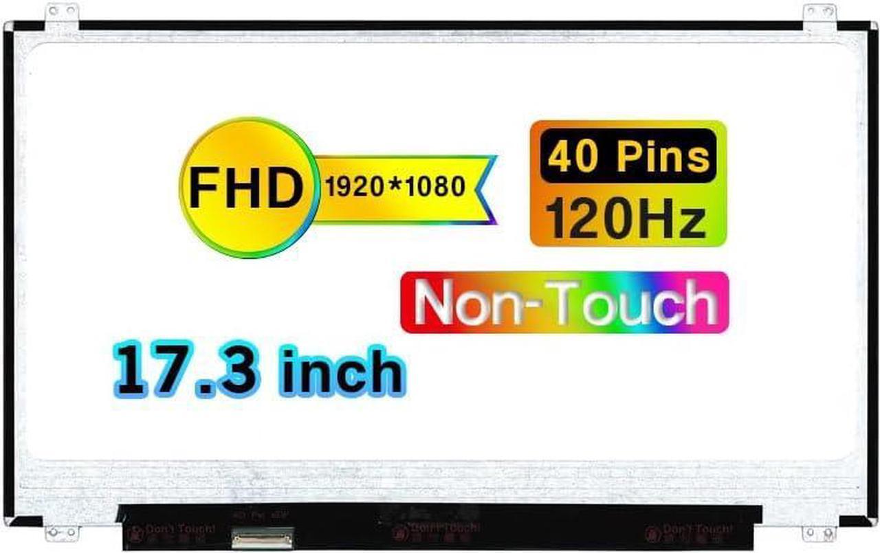 Main image of NUOLAISUN 17.3 "es New Screen Replacement for MSI GE72 7RE Apache PRO FHD 1920 * 1080 40 Pins 120HZ LCD Non-Touch Screen Display Panel