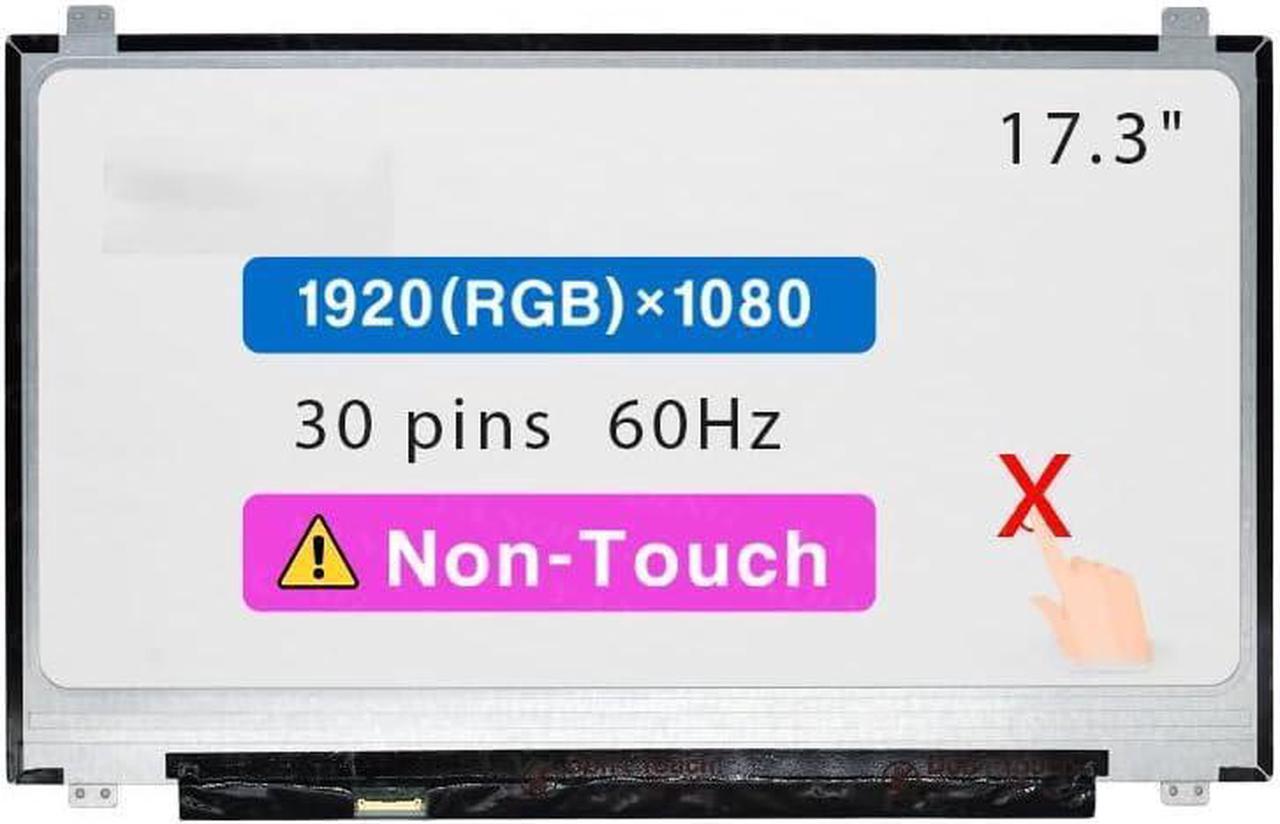Main image of 17.3" Screen Replacement for Dell Precision 17 7710 7720 7730 7740 LCD Display Panel 30 pin 60Hz (FHD 1920x1080 Non-Touch)