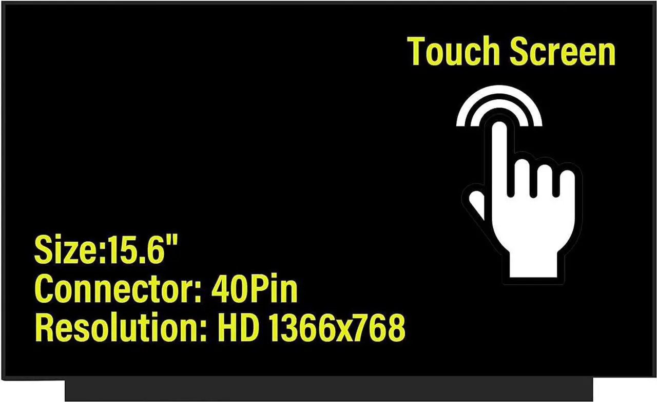 Main image of NUOLAISUN L78717-001 L25330-001 B156XTK02.0 15.6" 1366x768 HD LCD Display Touch Screen Digitizer Assembly 40pins Compatible with HP 15-EF 15-EF0023DX 15-CS0010NR 15-CS1063CL 15-CS0051WM