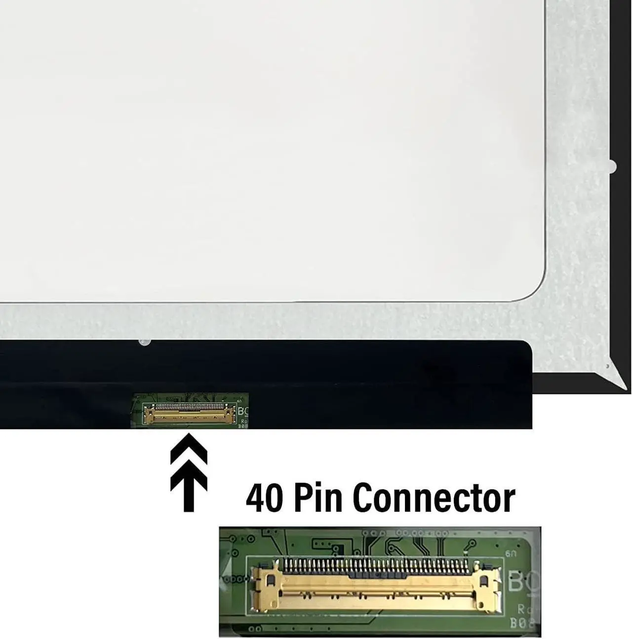 Alt view image 2 of 4 - NUOLAISUN L78717-001 L25330-001 B156XTK02.0 15.6" 1366x768 HD LCD Display Touch Screen Digitizer Assembly 40pins Compatible with HP 15-EF 15-EF0023DX 15-CS0010NR 15-CS1063CL 15-CS0051WM