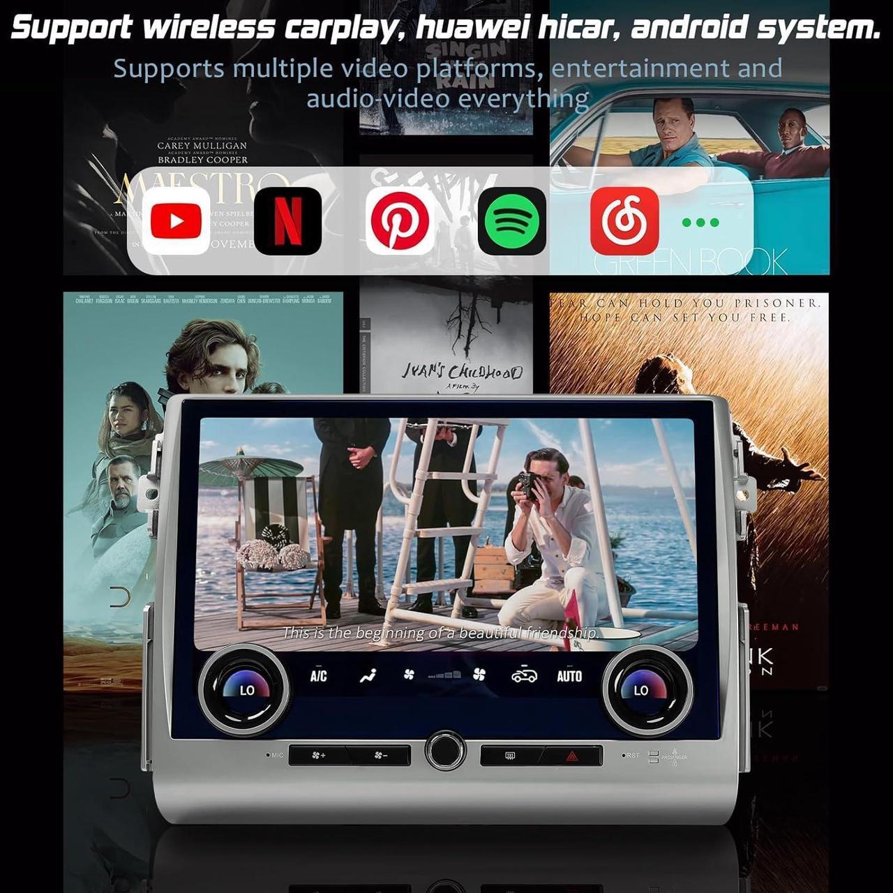 Alt view image 6 of 7 - NUOLAISUN Replacement for Toyota FJ Cruiser Radio Upgrade 2007-2022, Silver 13.3" Android Head Unit TS10, 4+32G, Wireless CarPlay & Android Auto, GPS Navigation, AHD Backup Camera
